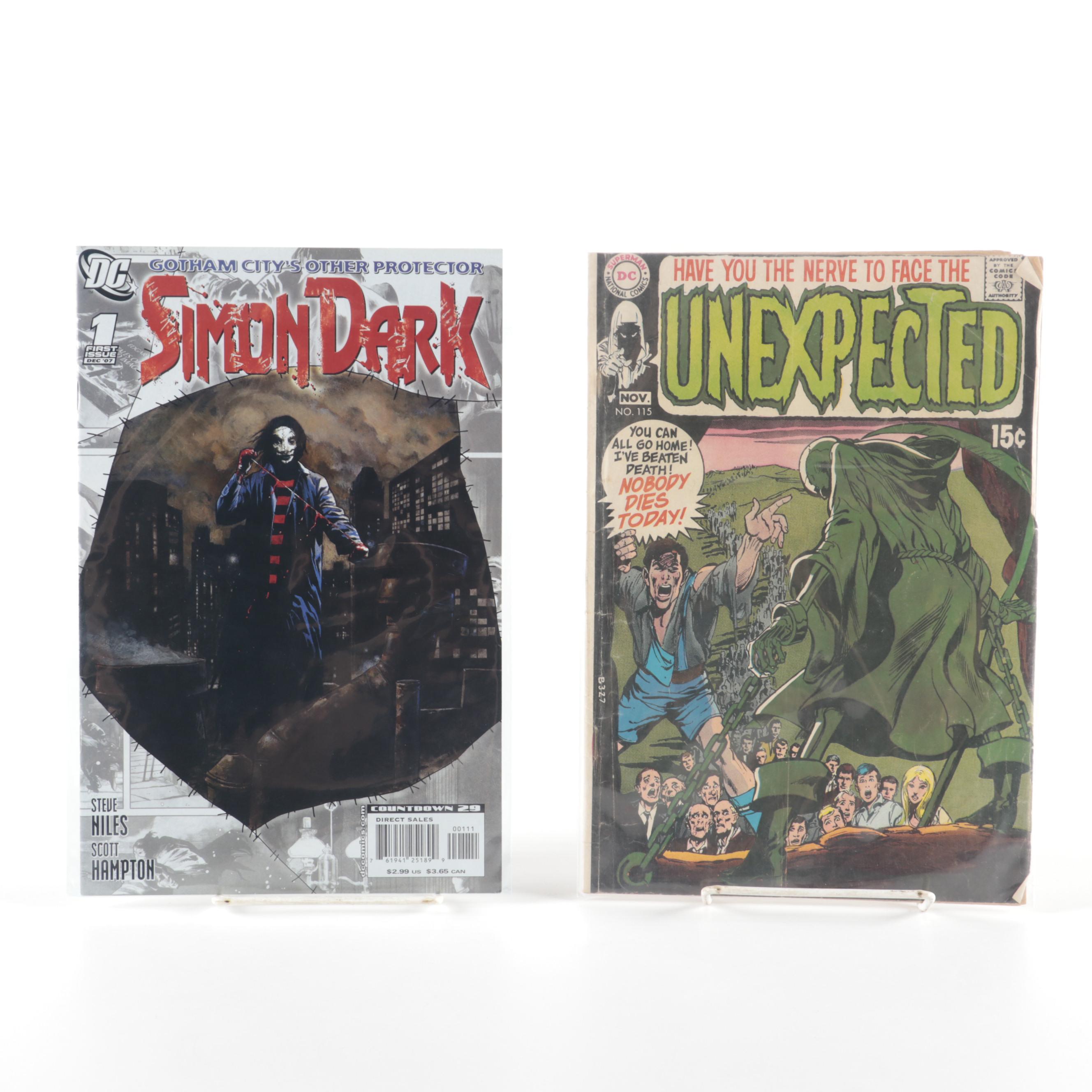 "The Unexpected,"  "Forgotten Realms," "Adam Strange," and Other Comics