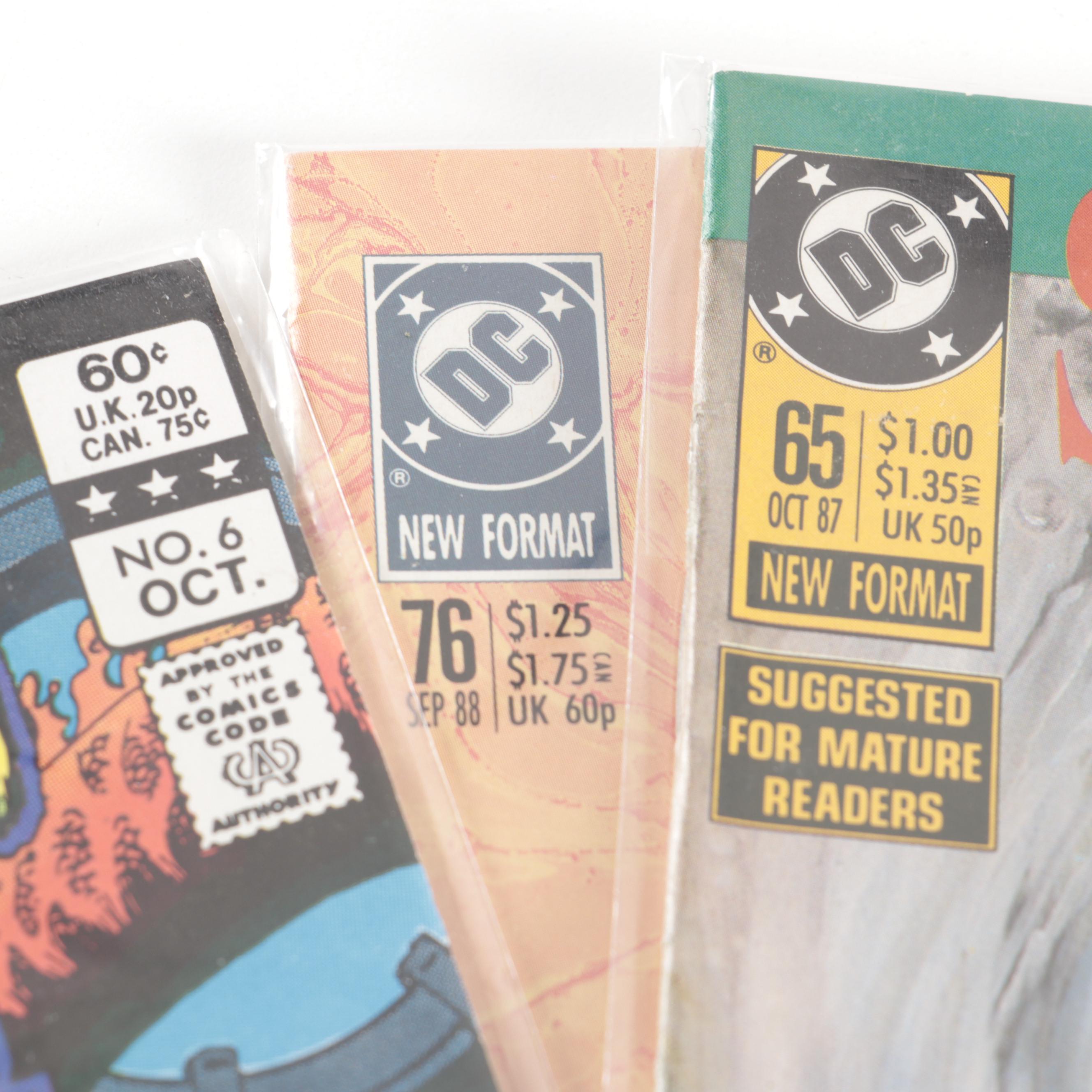 "Challengers of the Unknown," "Swamp Thing," and "Super Villains" Comics