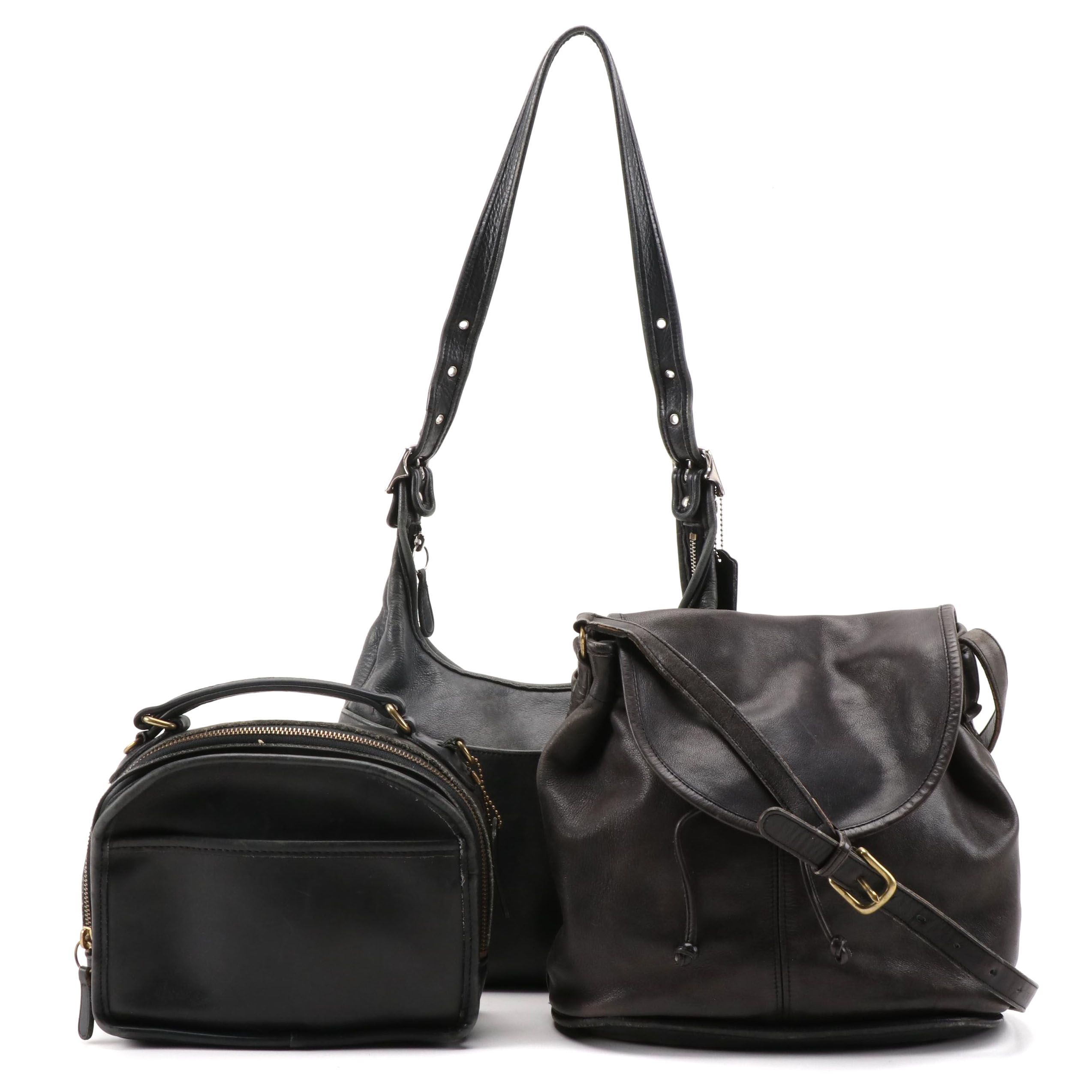 Coach Legacy, Lunch Box Style and Soho Whitney Black Leather Purses