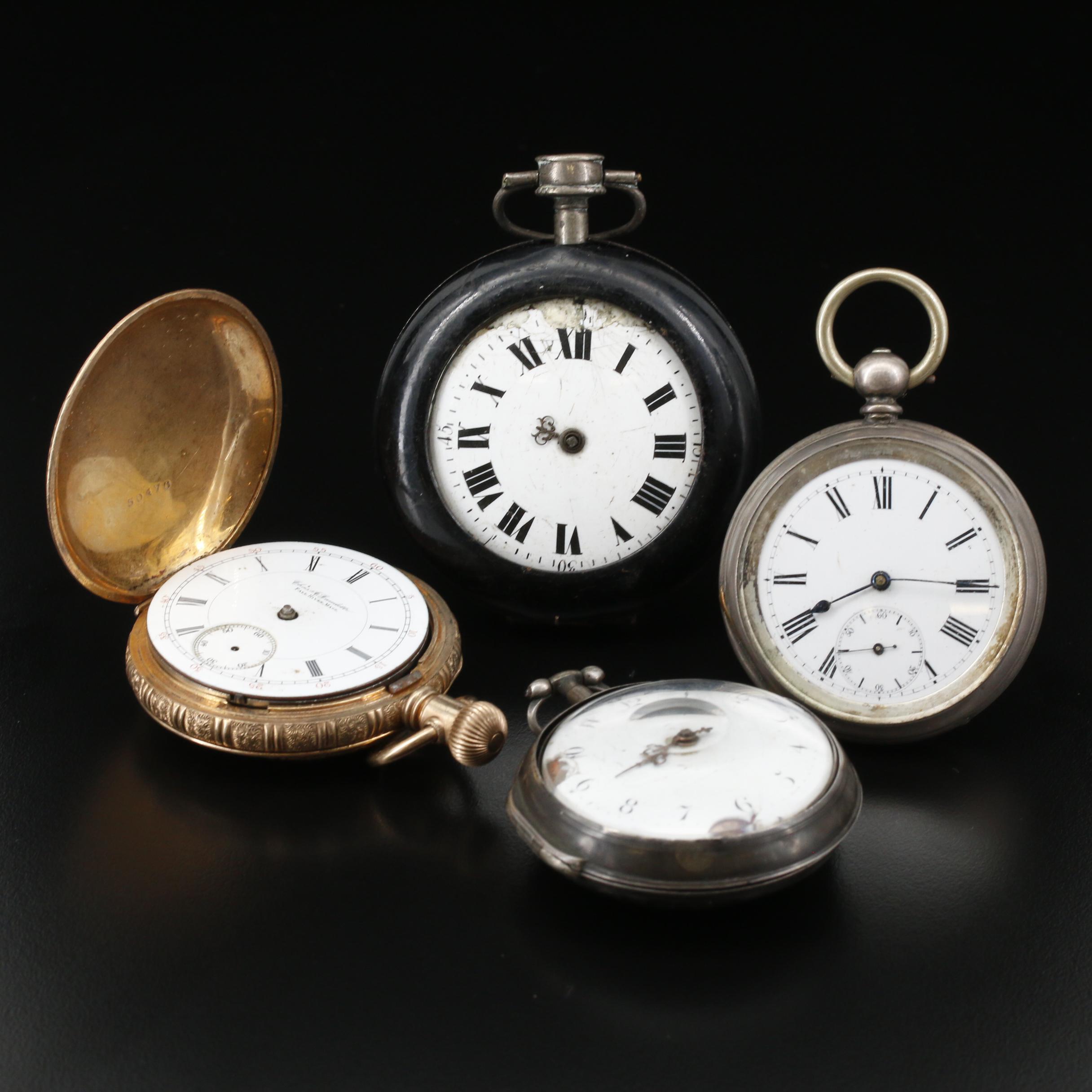 Assorted Pocket Watches for Parts