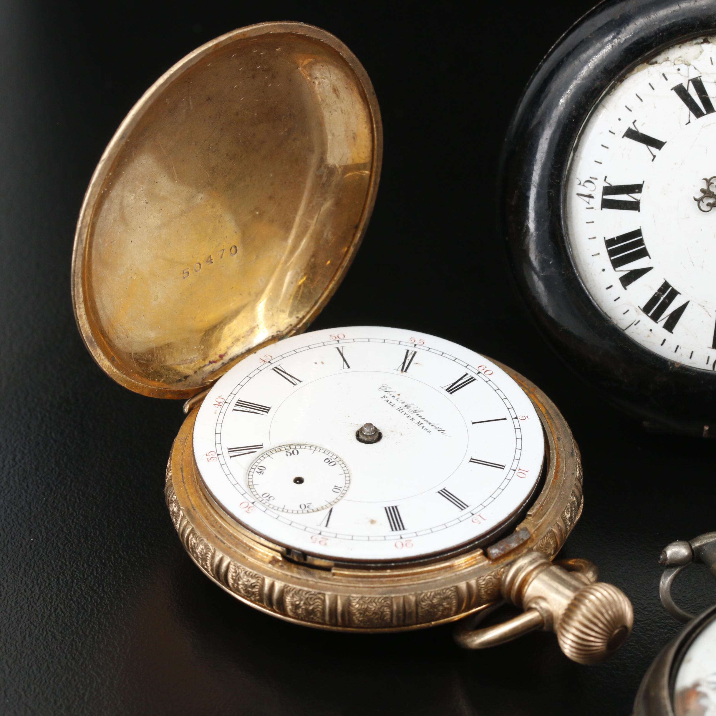 Assorted Pocket Watches for Parts