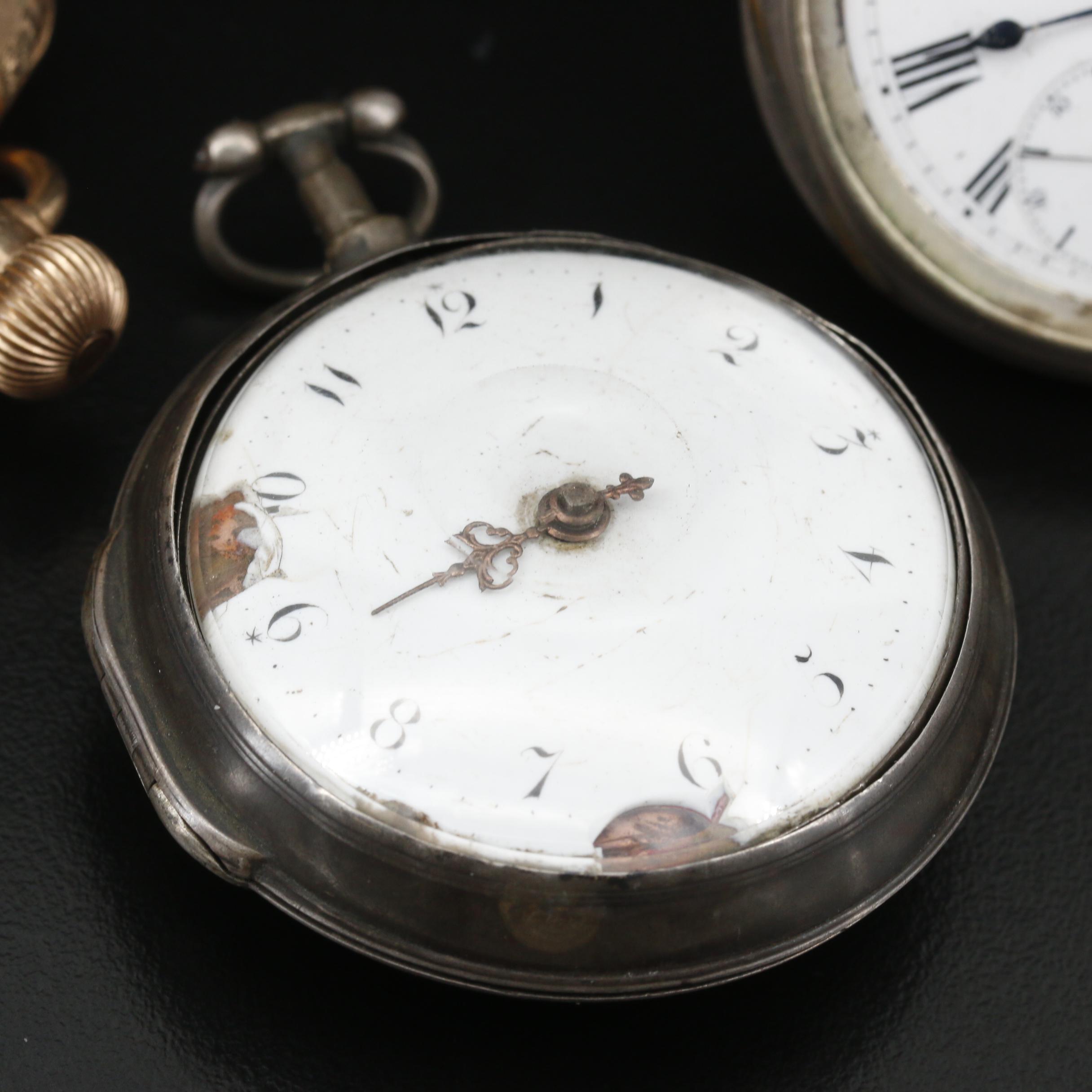 Assorted Pocket Watches for Parts