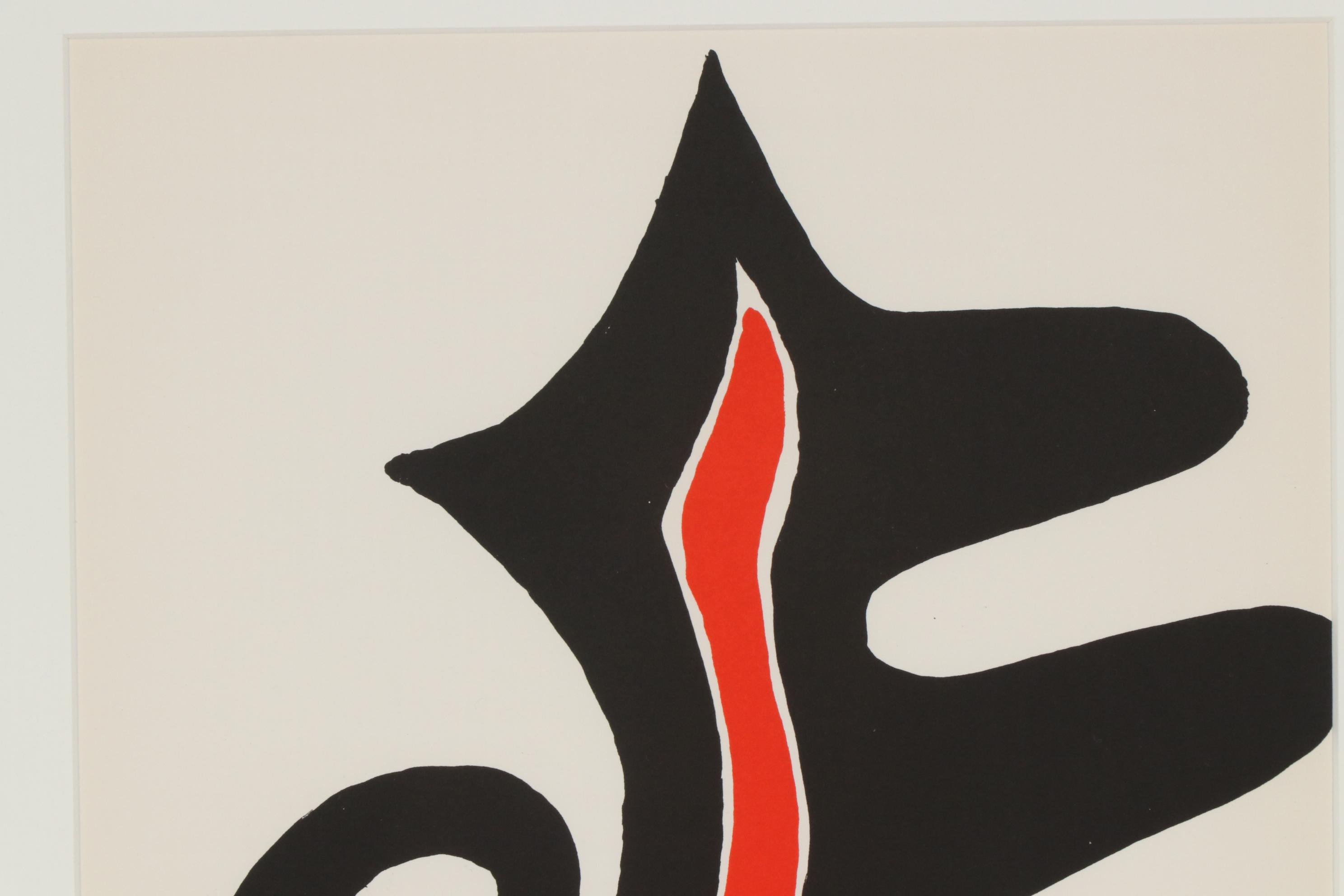 Alexander Calder Color Lithograph for "Derriere le Miroir", 1973