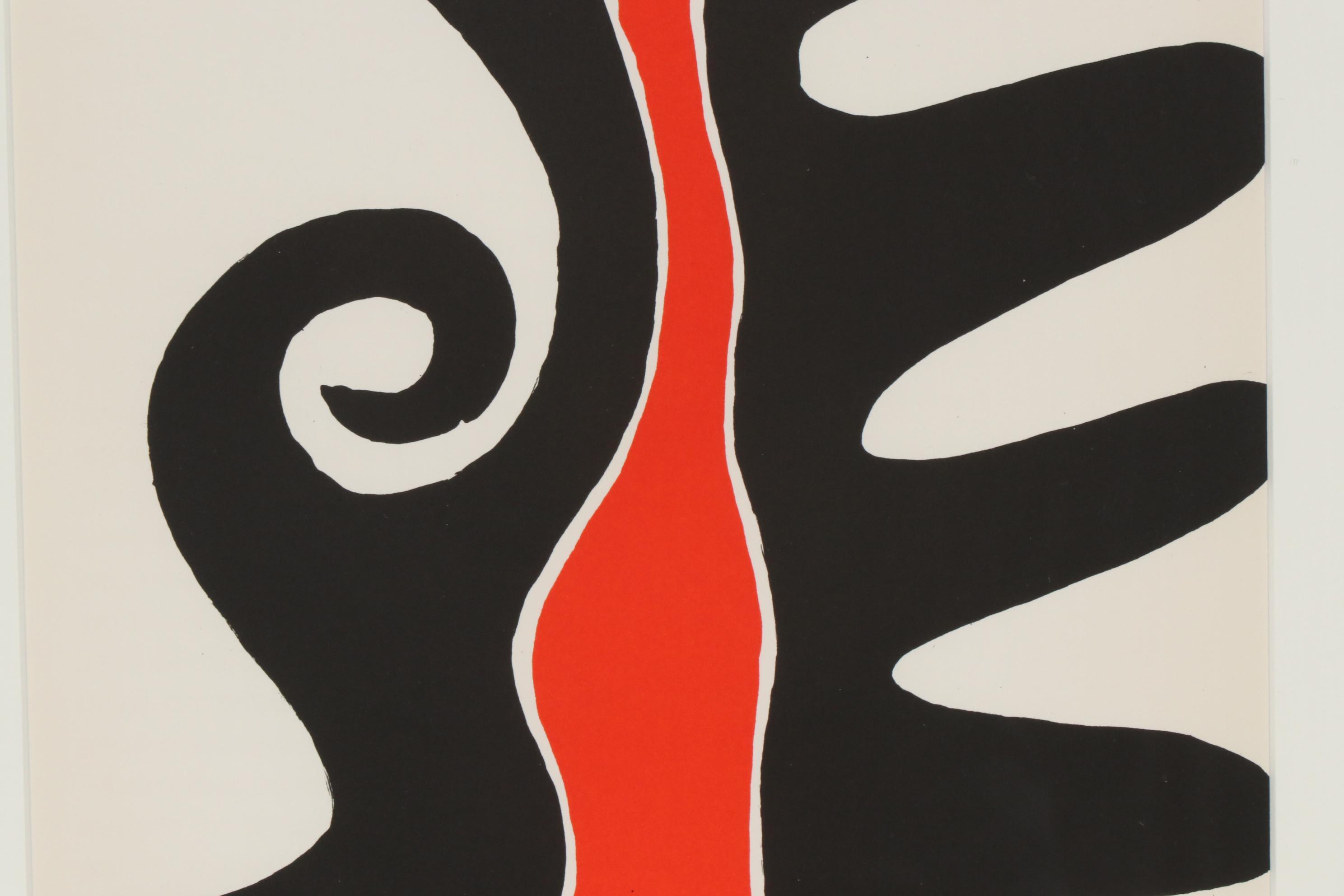 Alexander Calder Color Lithograph for "Derriere le Miroir", 1973