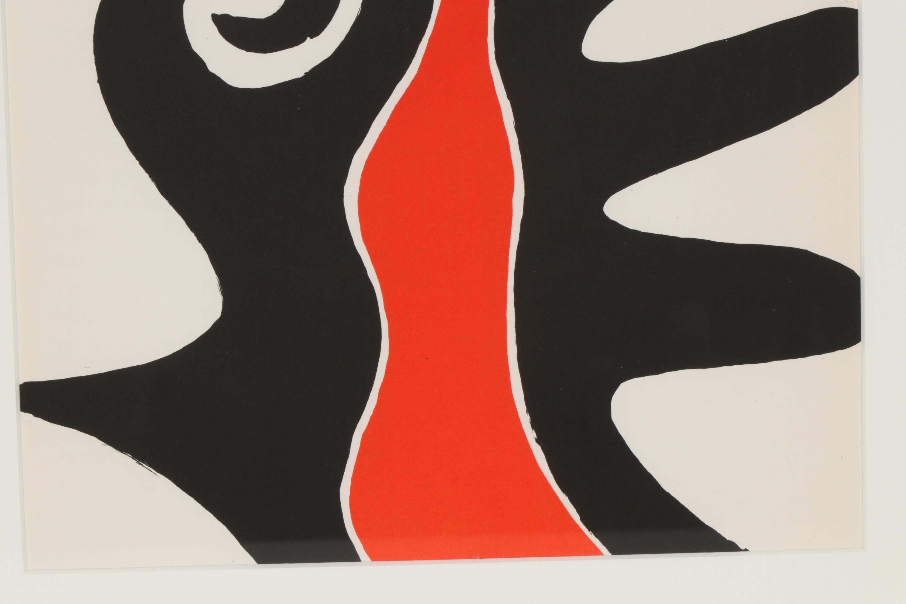 Alexander Calder Color Lithograph for "Derriere le Miroir", 1973