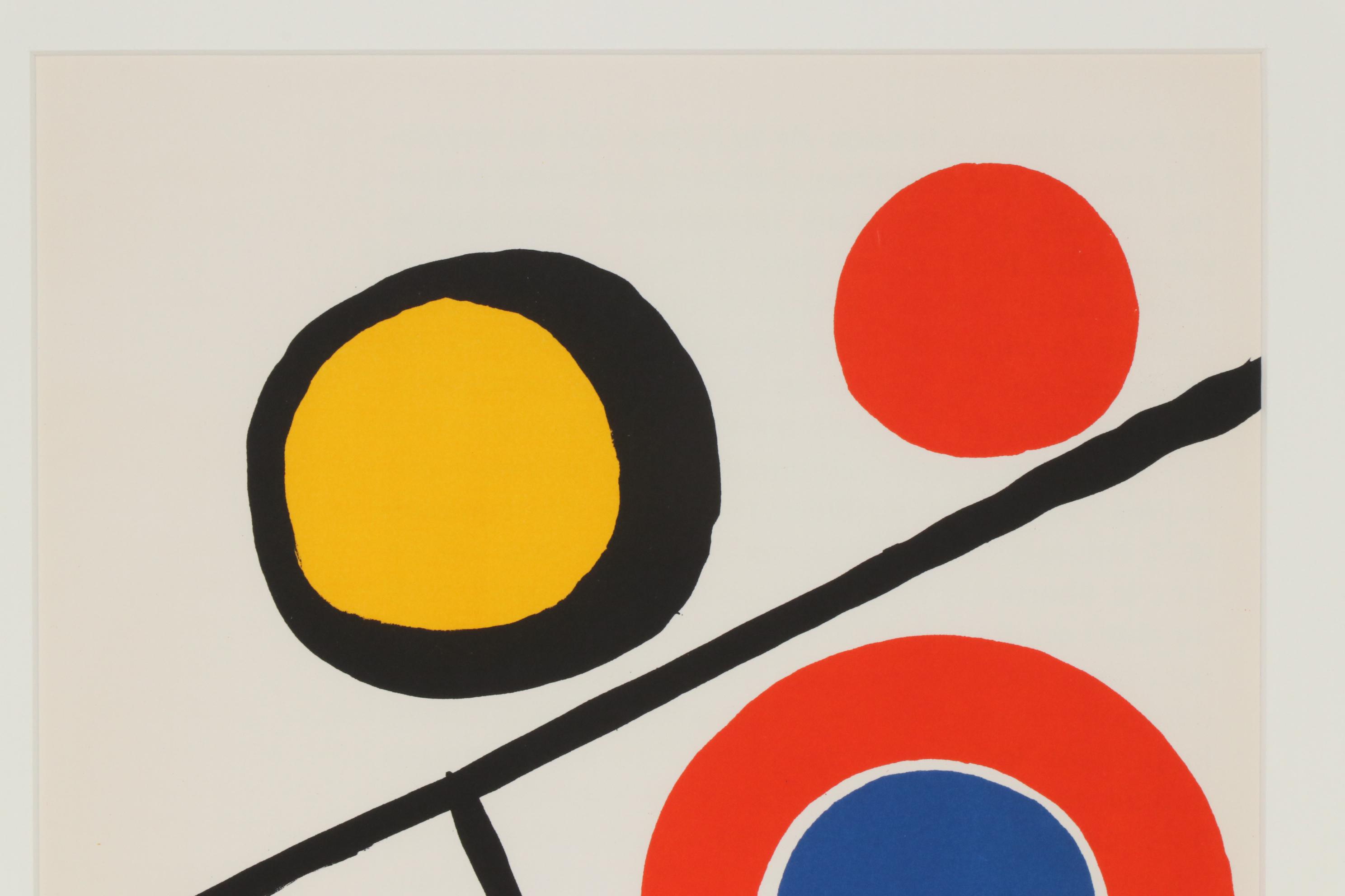 Alexander Calder Color Lithograph for "Derriere le Miroir", 1973