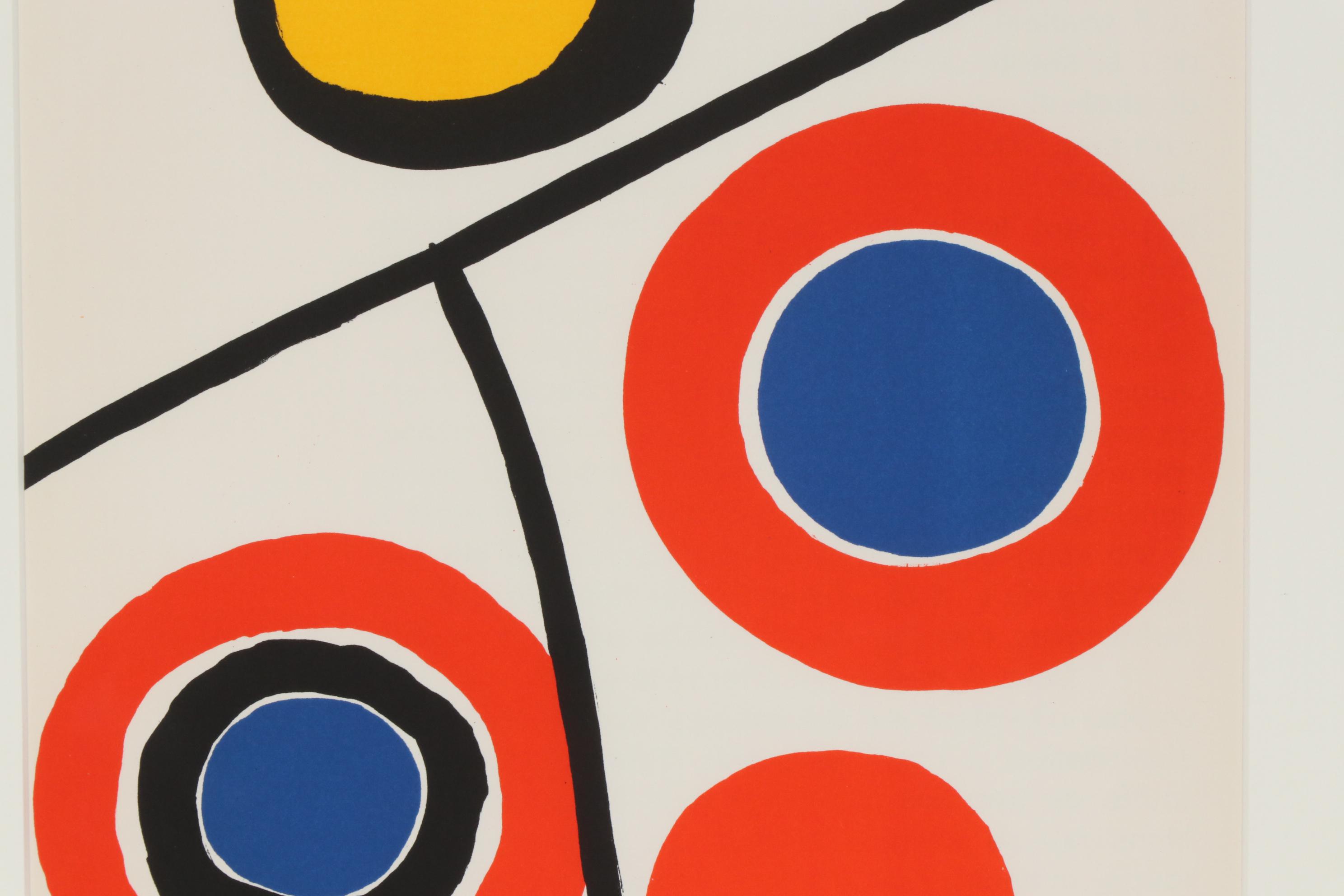 Alexander Calder Color Lithograph for "Derriere le Miroir", 1973