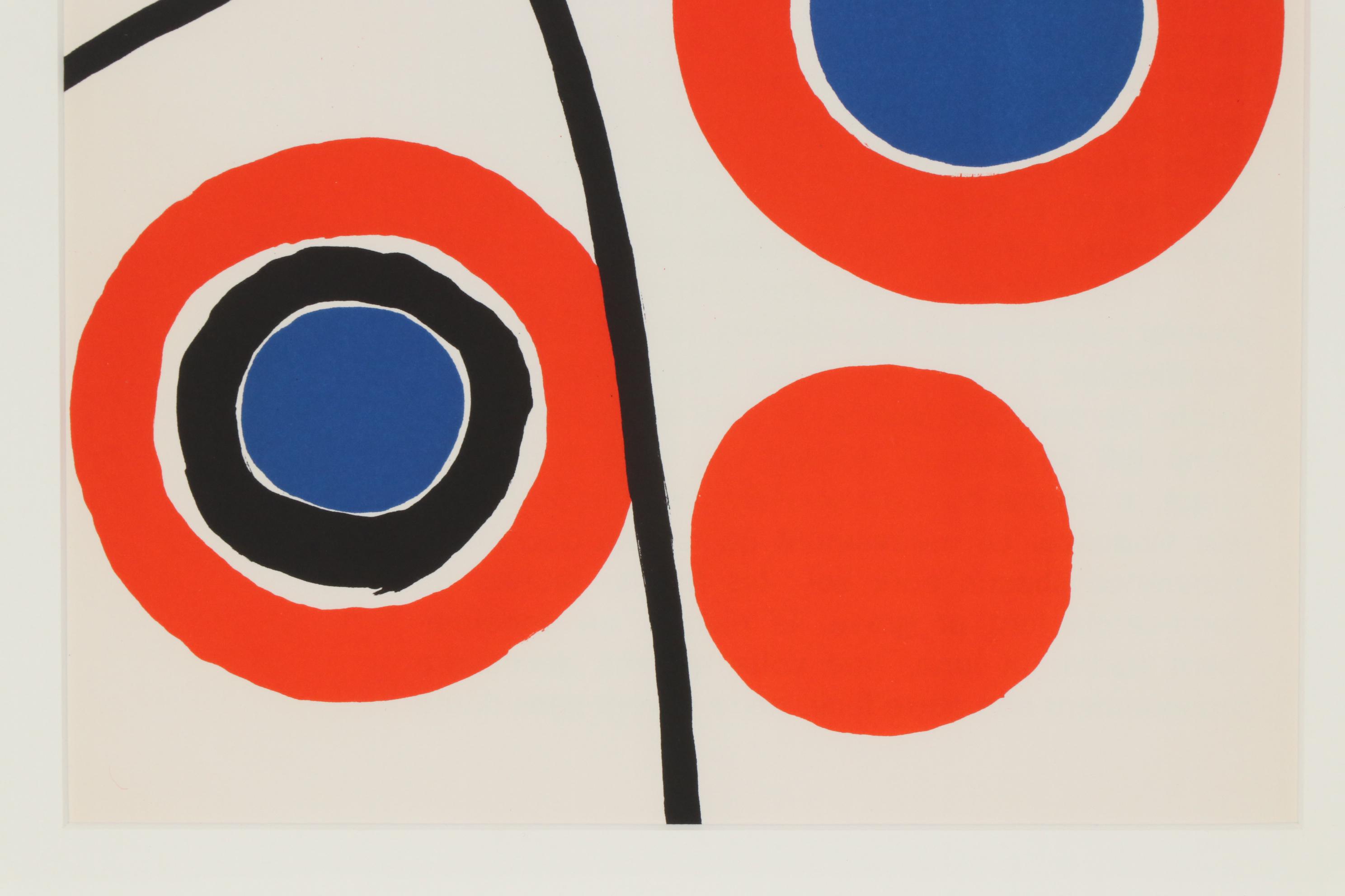 Alexander Calder Color Lithograph for "Derriere le Miroir", 1973