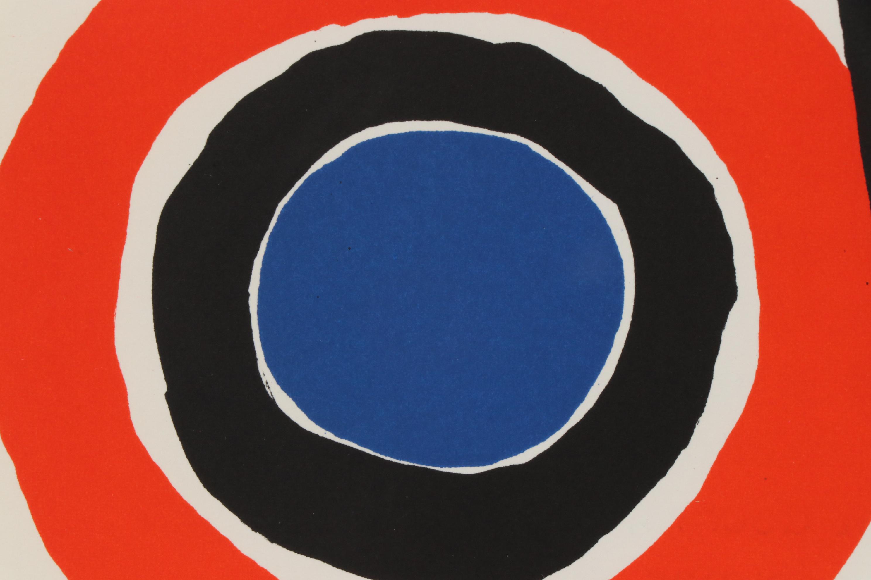 Alexander Calder Color Lithograph for "Derriere le Miroir", 1973