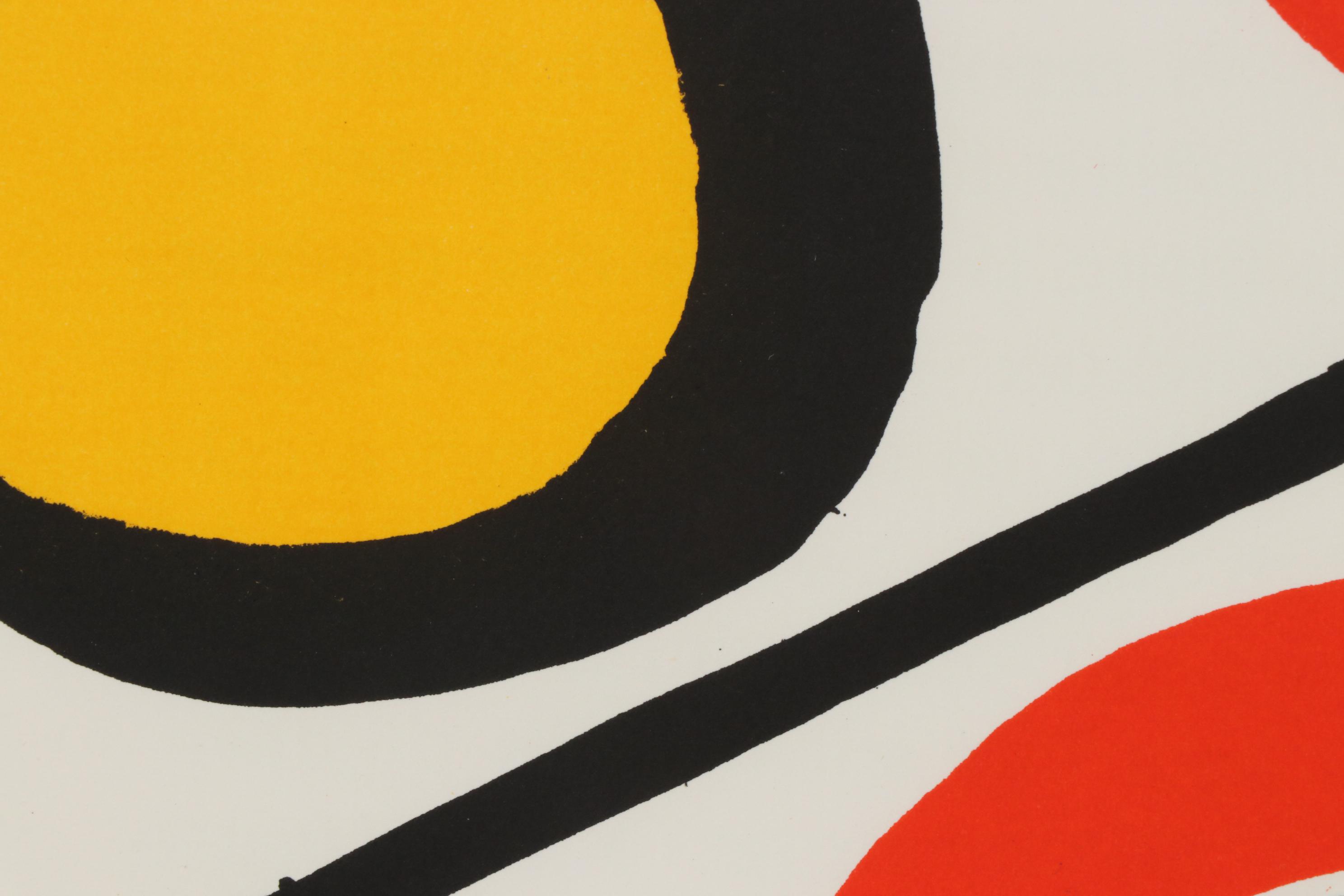 Alexander Calder Color Lithograph for "Derriere le Miroir", 1973
