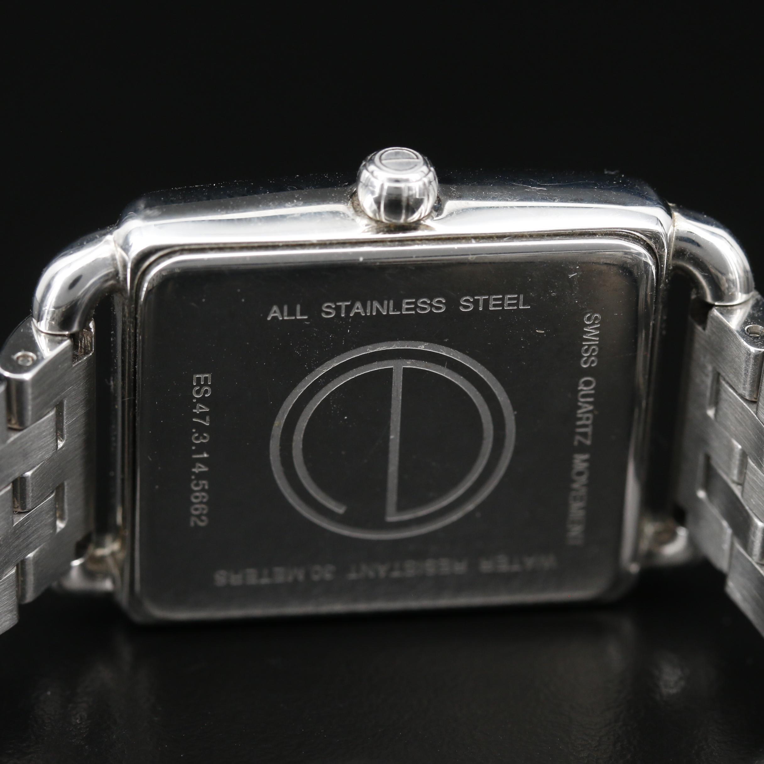 ESQ Movado Stainless Steel Quartz Watch