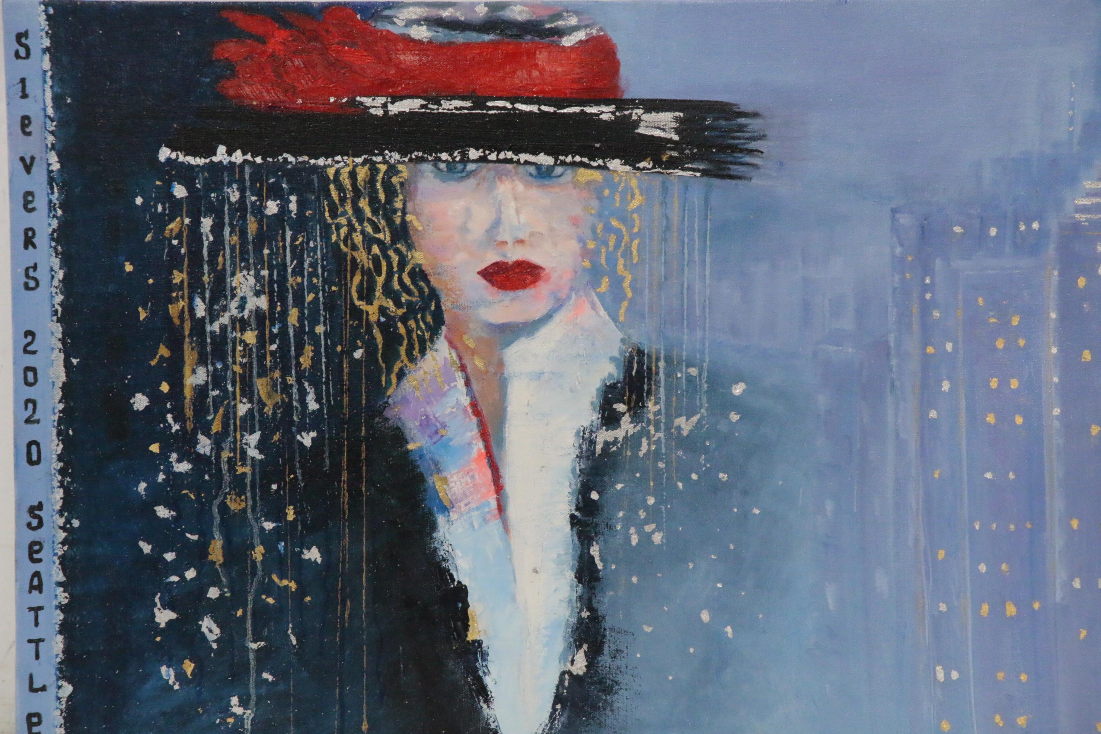Larissa Sievers Oil Painting "Lady in Seattle," 2020