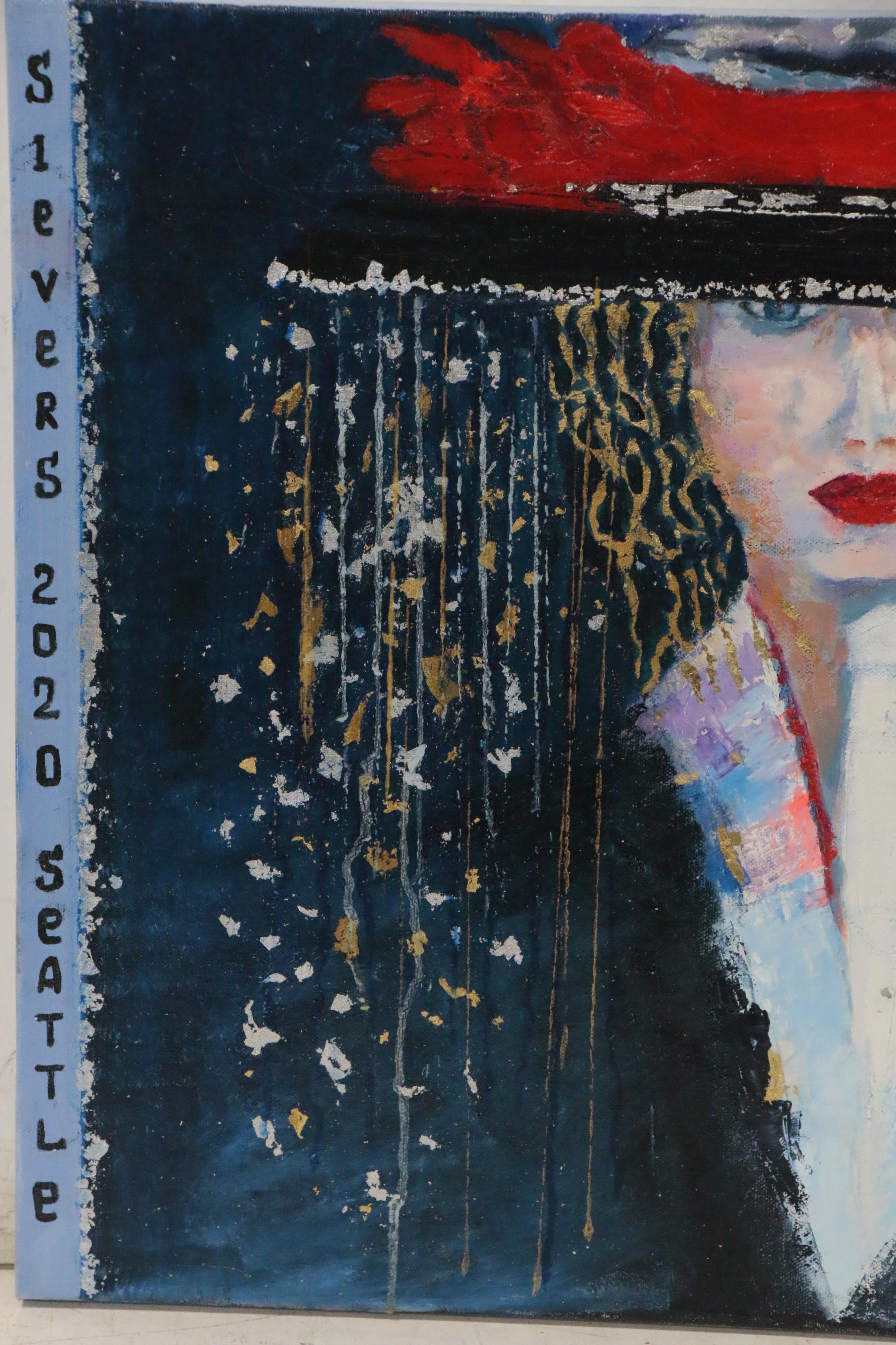 Larissa Sievers Oil Painting "Lady in Seattle," 2020