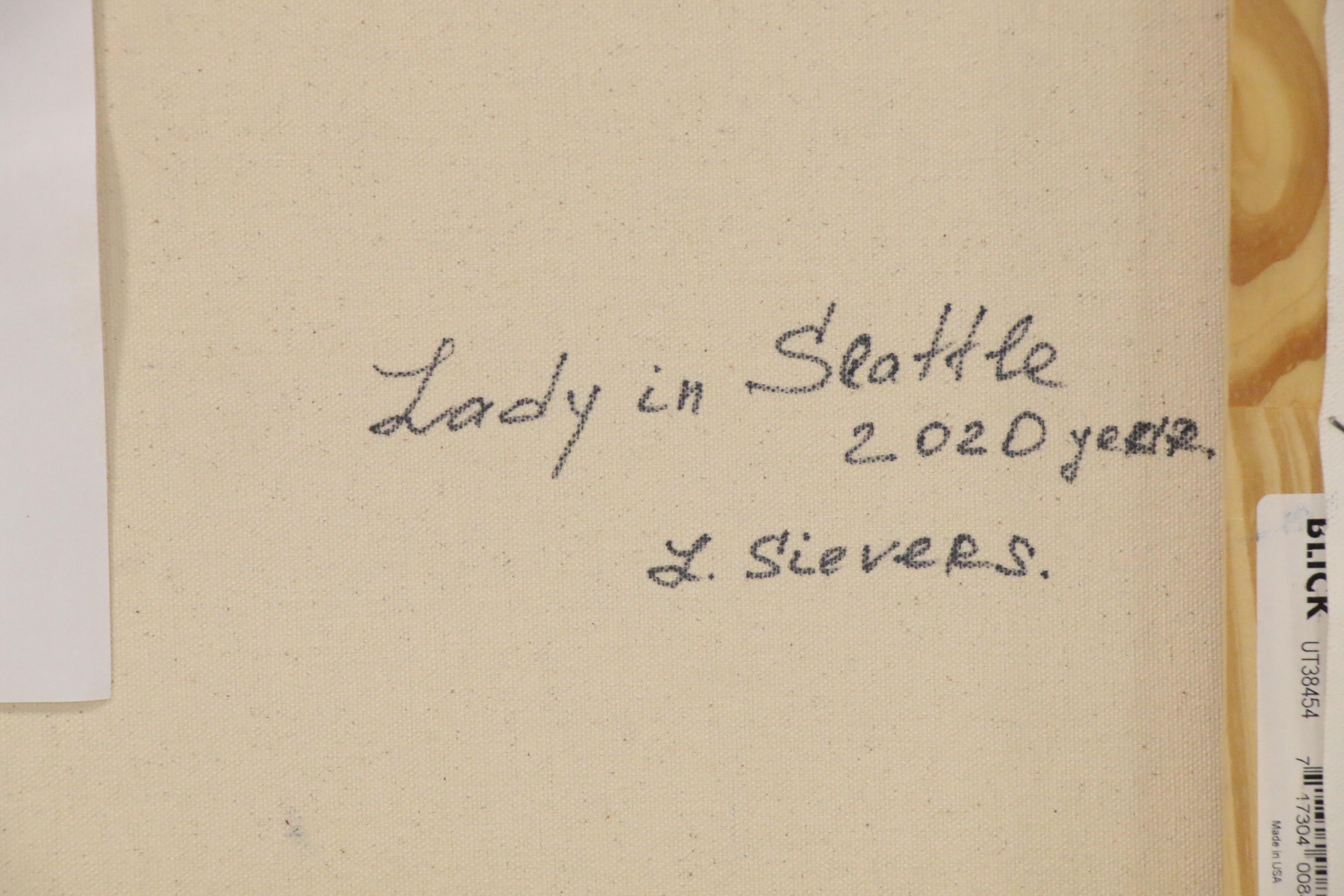 Larissa Sievers Oil Painting "Lady in Seattle," 2020