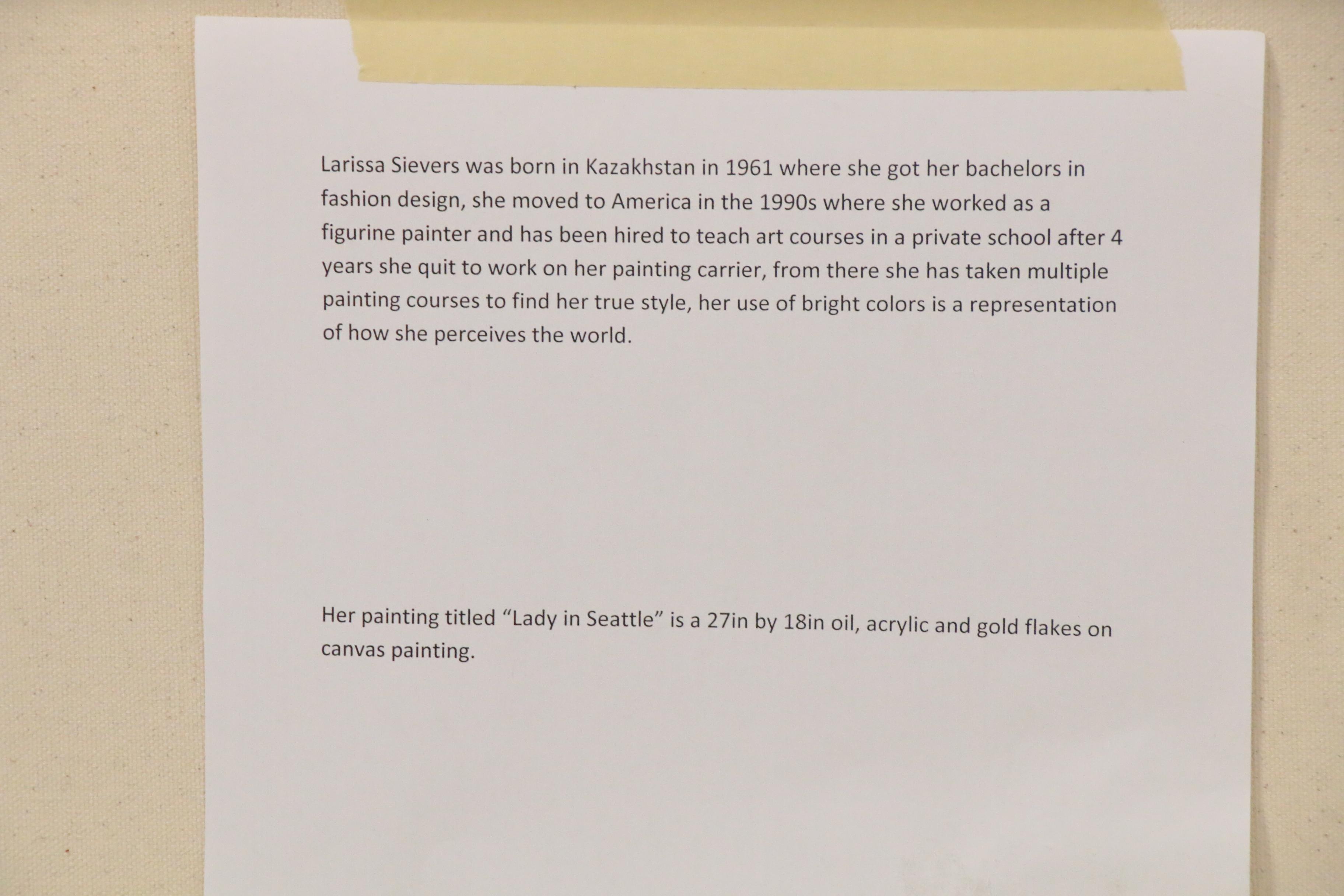 Larissa Sievers Oil Painting "Lady in Seattle," 2020