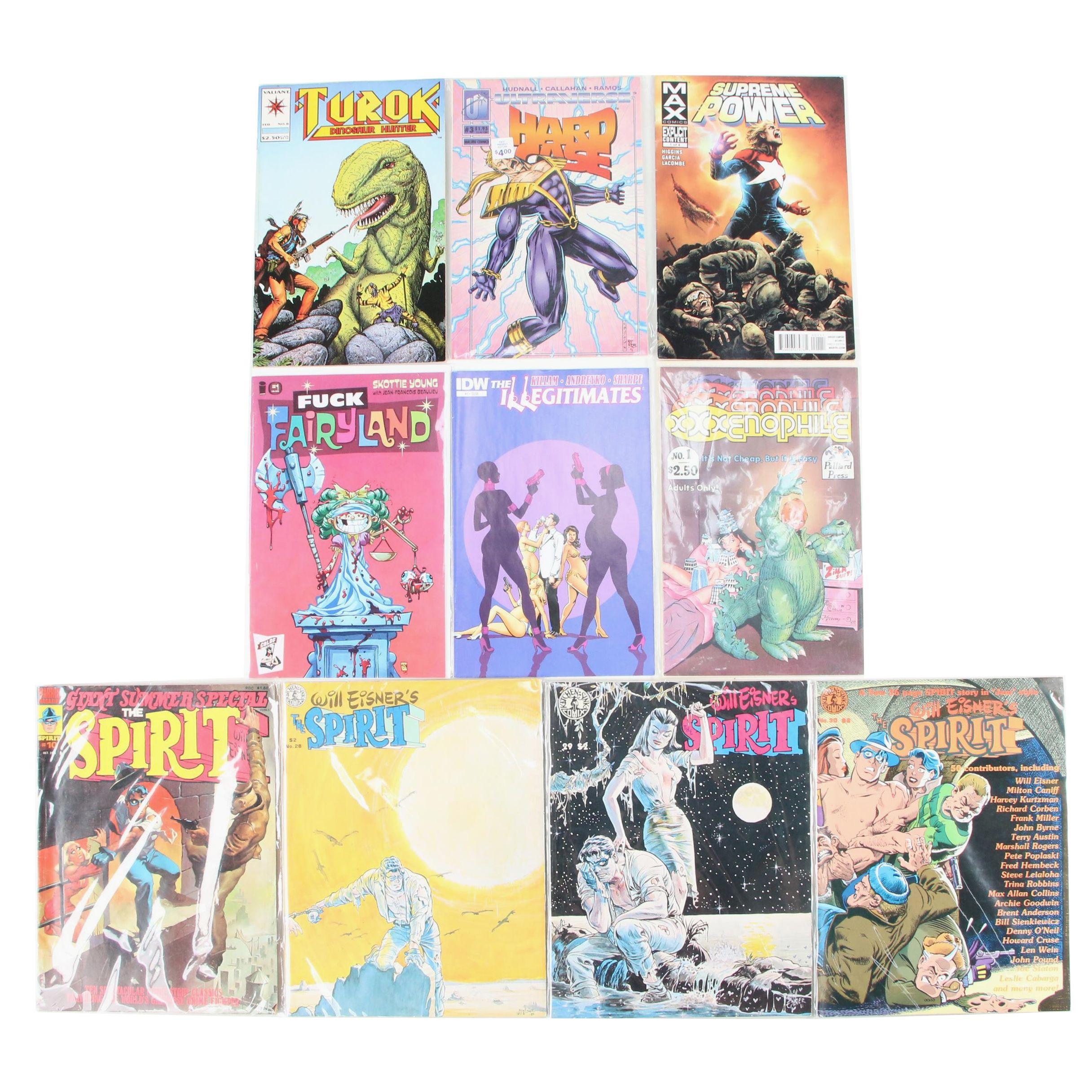 "The Spirit," "Supreme Power," "Turok," and Other Comics