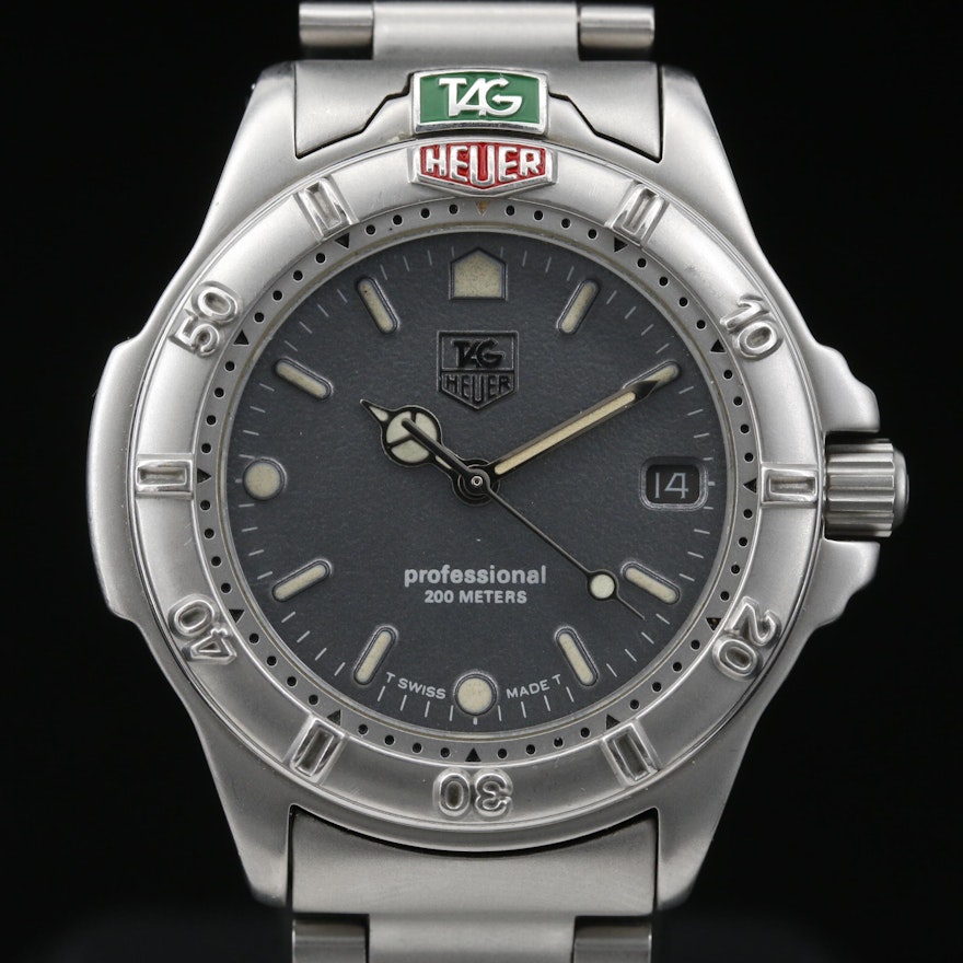 Vintage TAG Heuer 4000 Stainless Steel Quartz Wristwatch