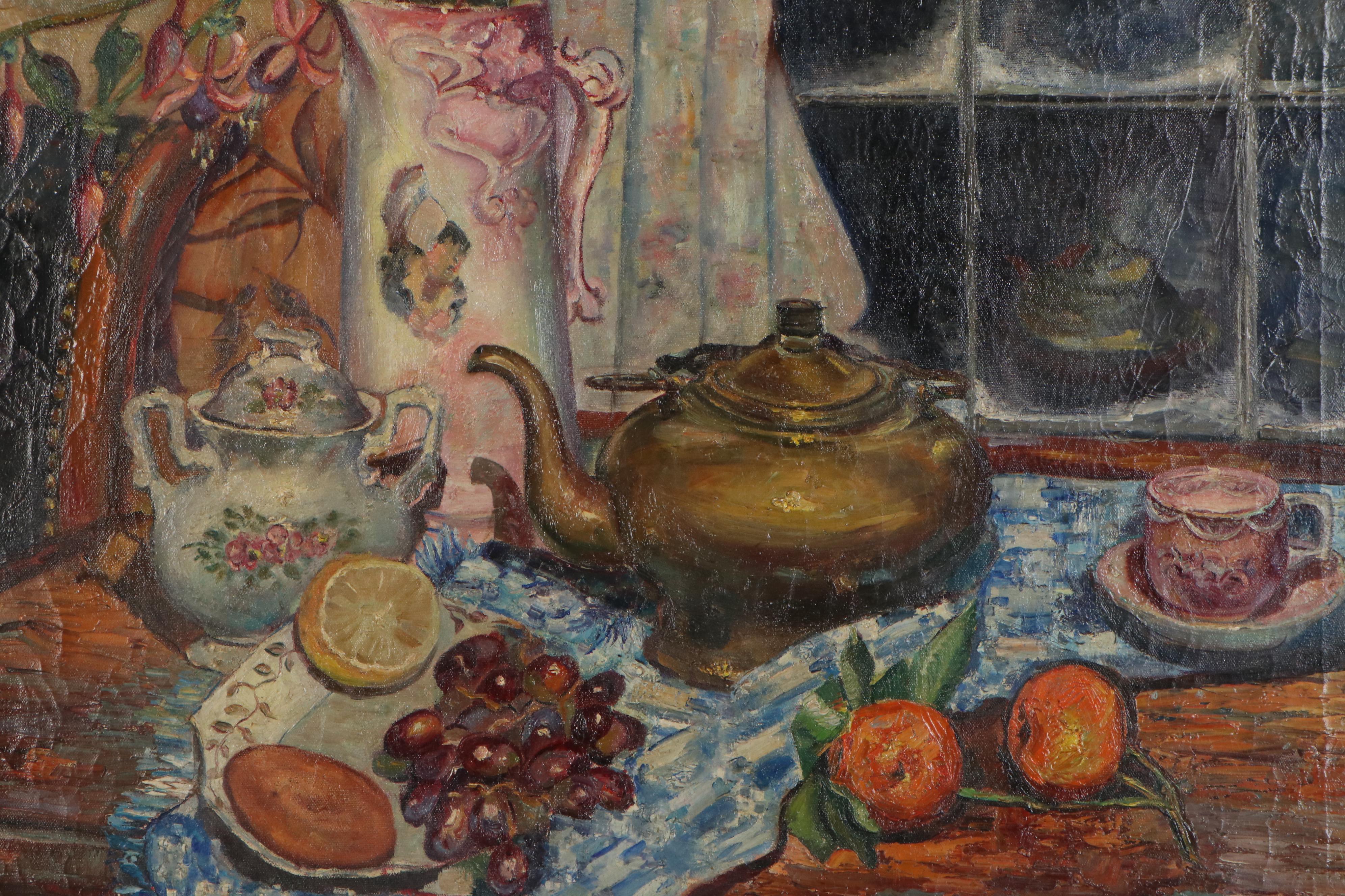 Richard John Bové Still Life Oil Painting, 1958