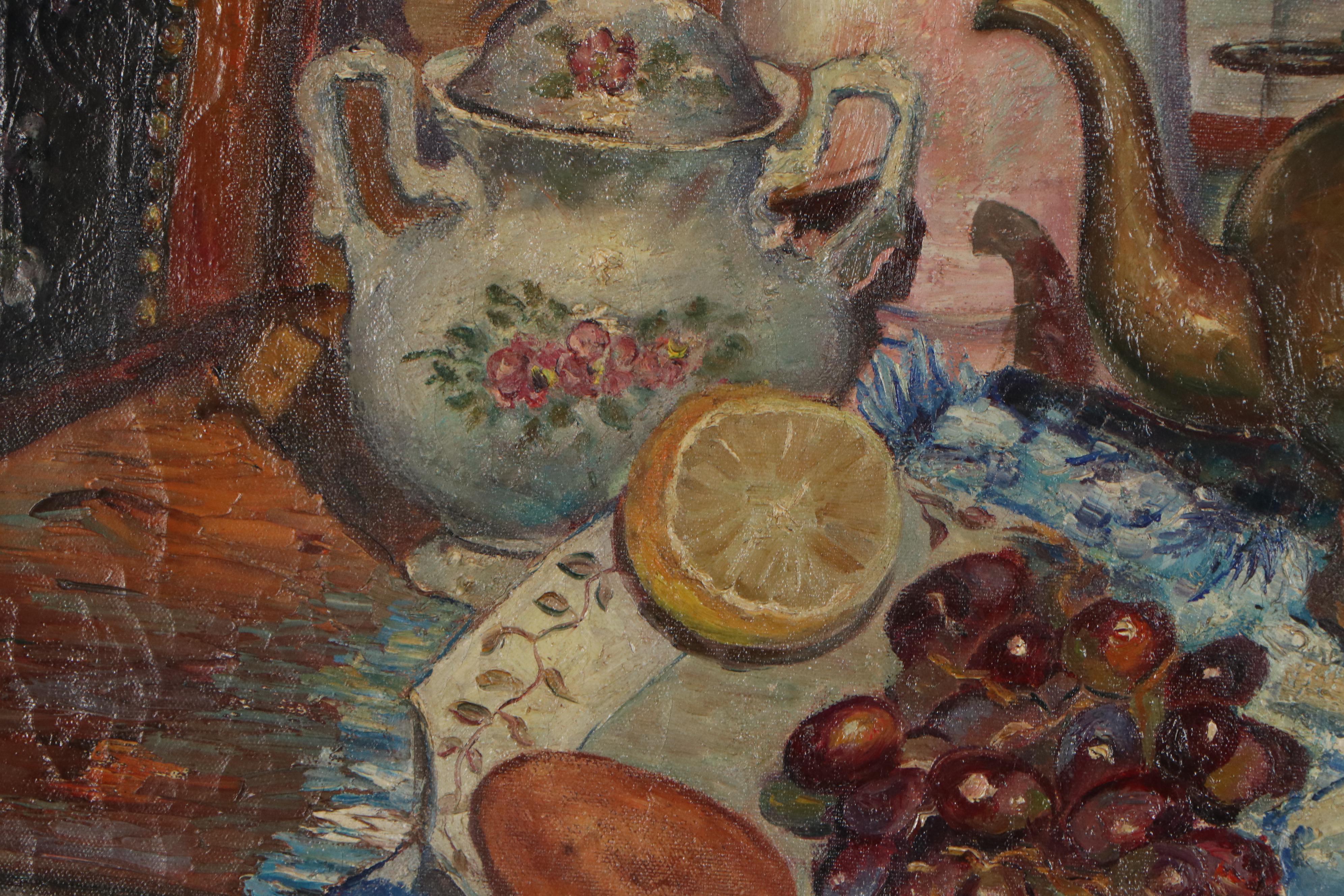 Richard John Bové Still Life Oil Painting, 1958