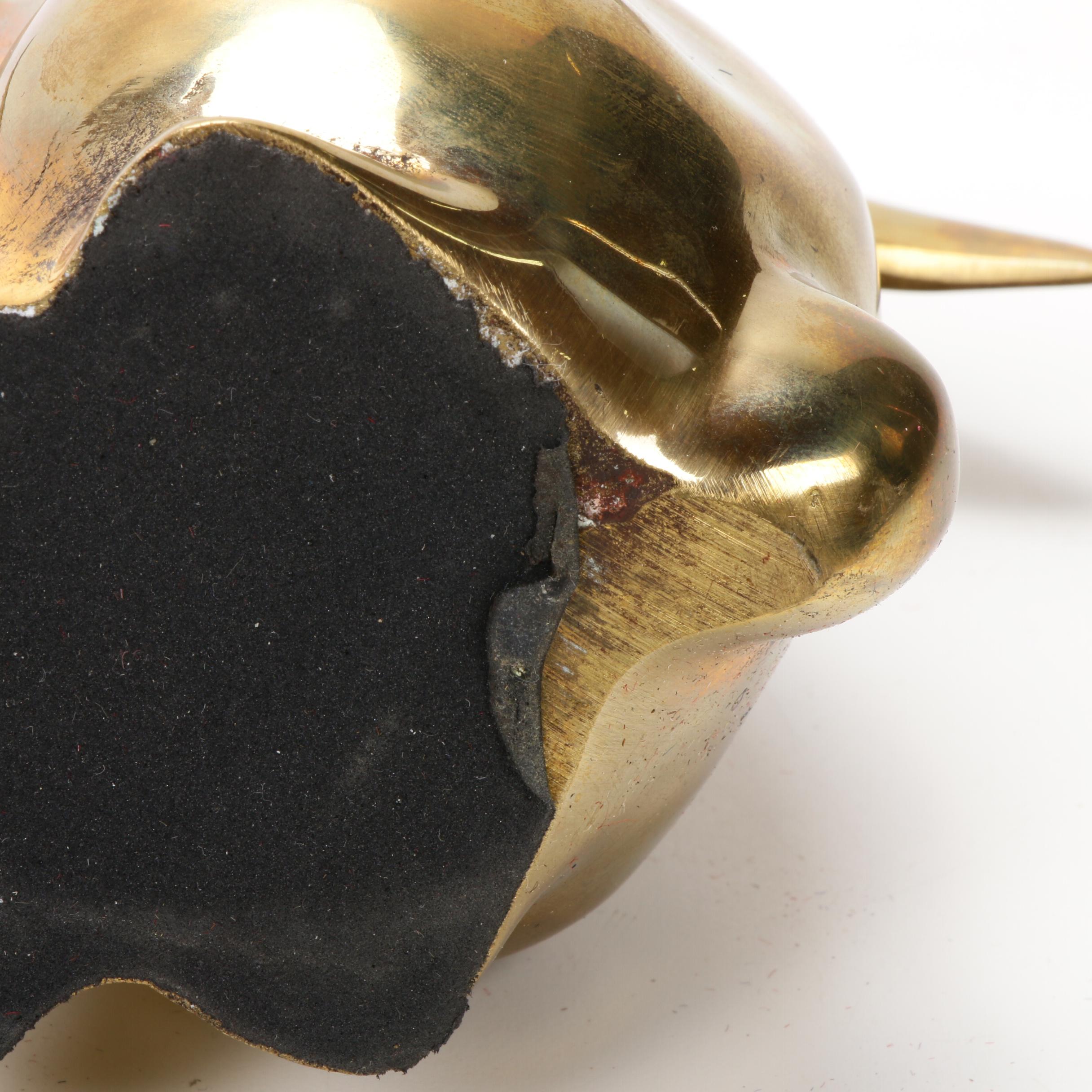 Brass Bunny Rabbit Bookends