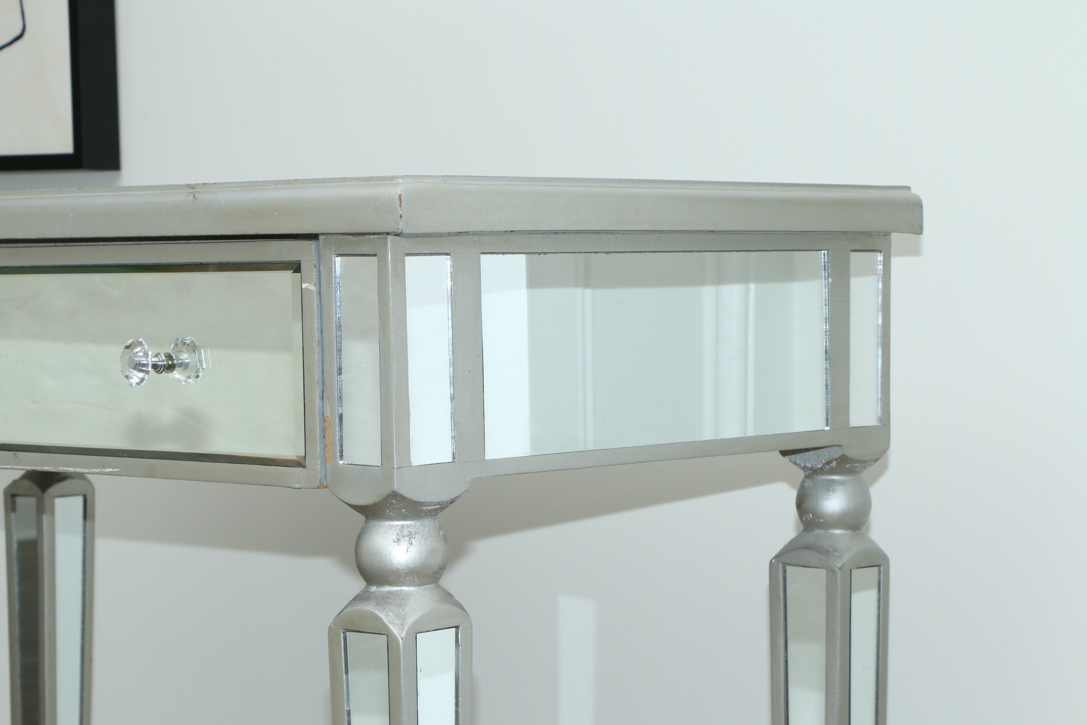 Garden Ridge Mirrored Accent Table, Contemporary