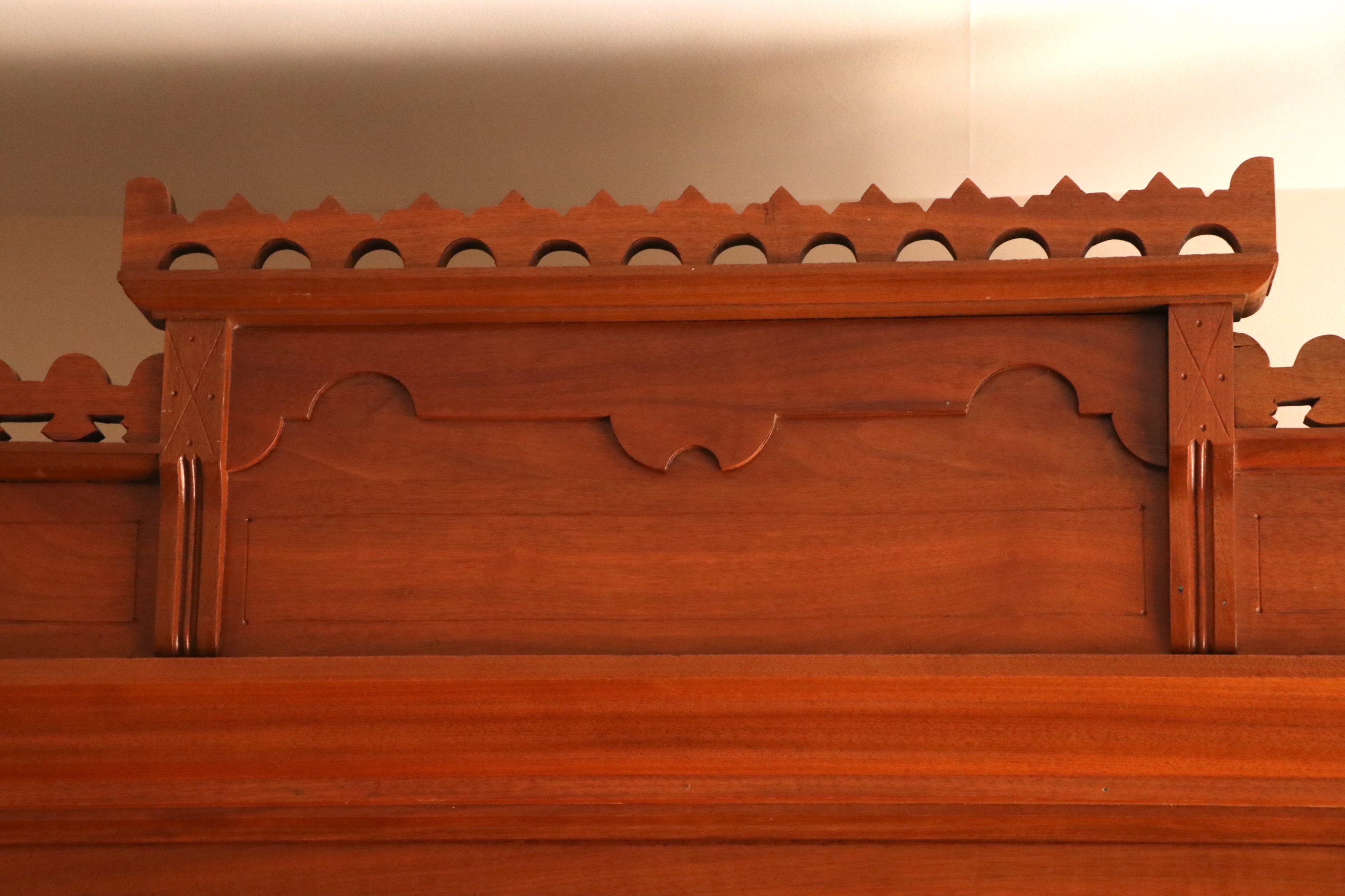 Victorian Eastlake Walnut Wardrobe, Mid to Late 19th Century
