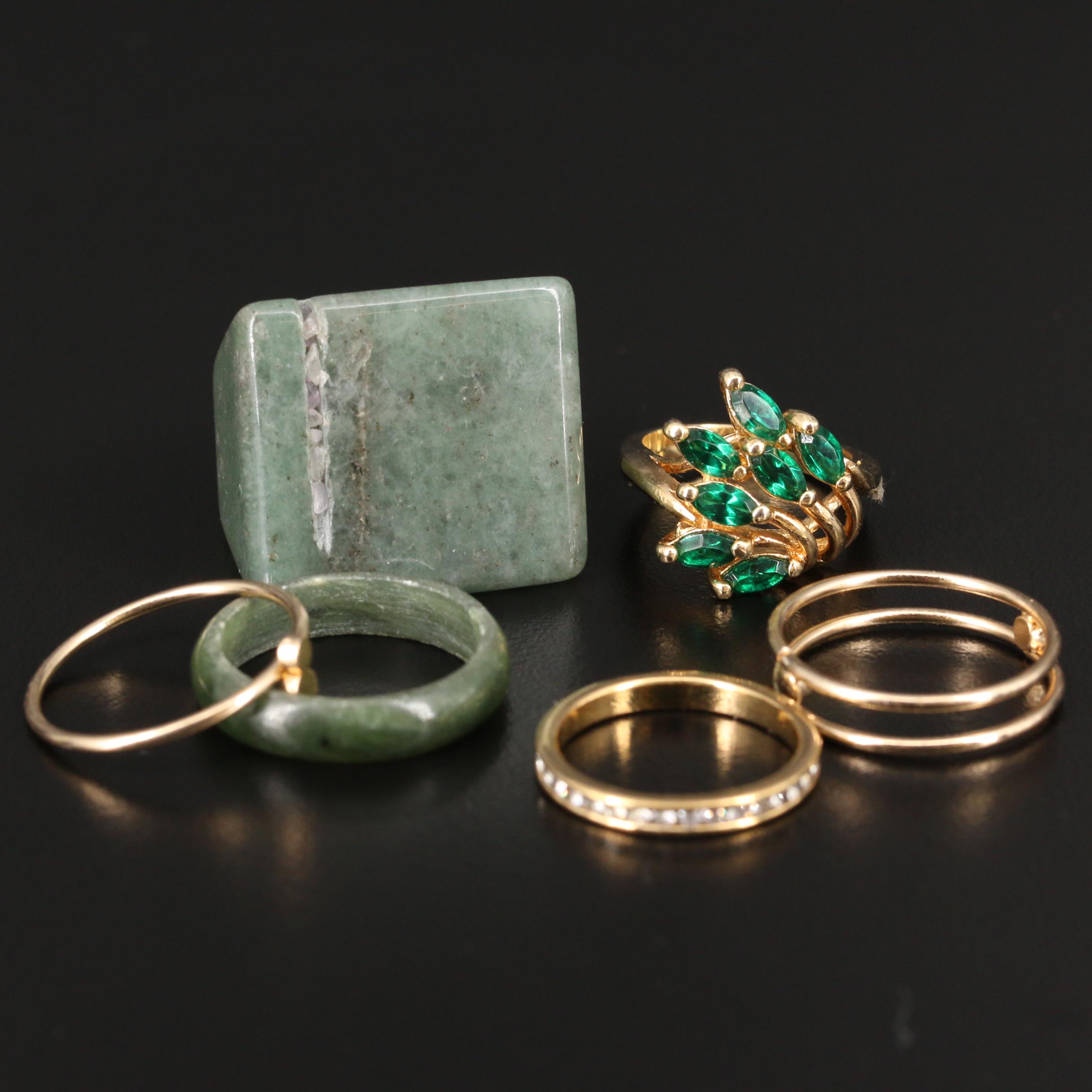 Jewelry Including Ammonite, Laurel Burch, Coral and Aventurine