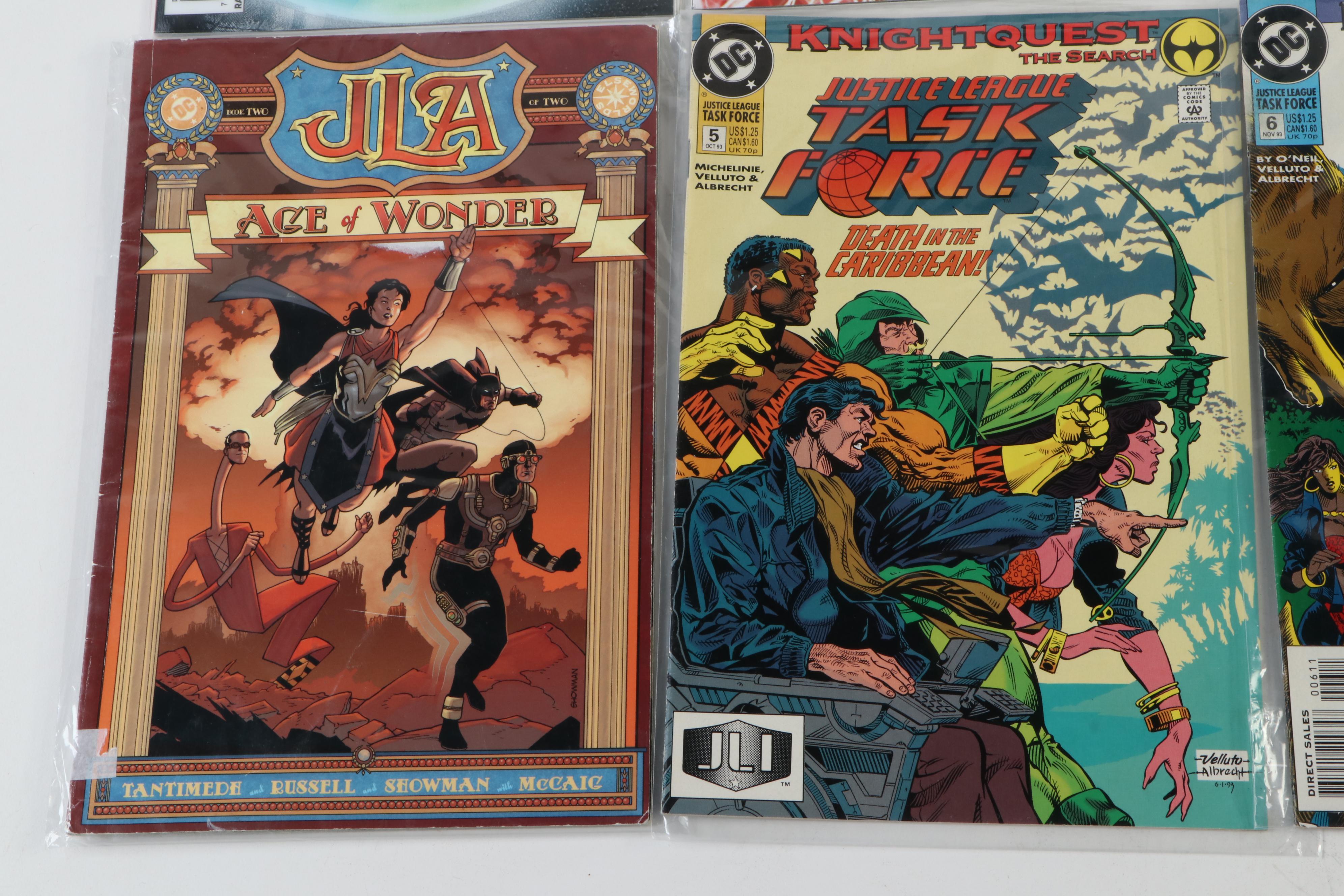 "Justice League" Comics, Including "Dark," and "International"