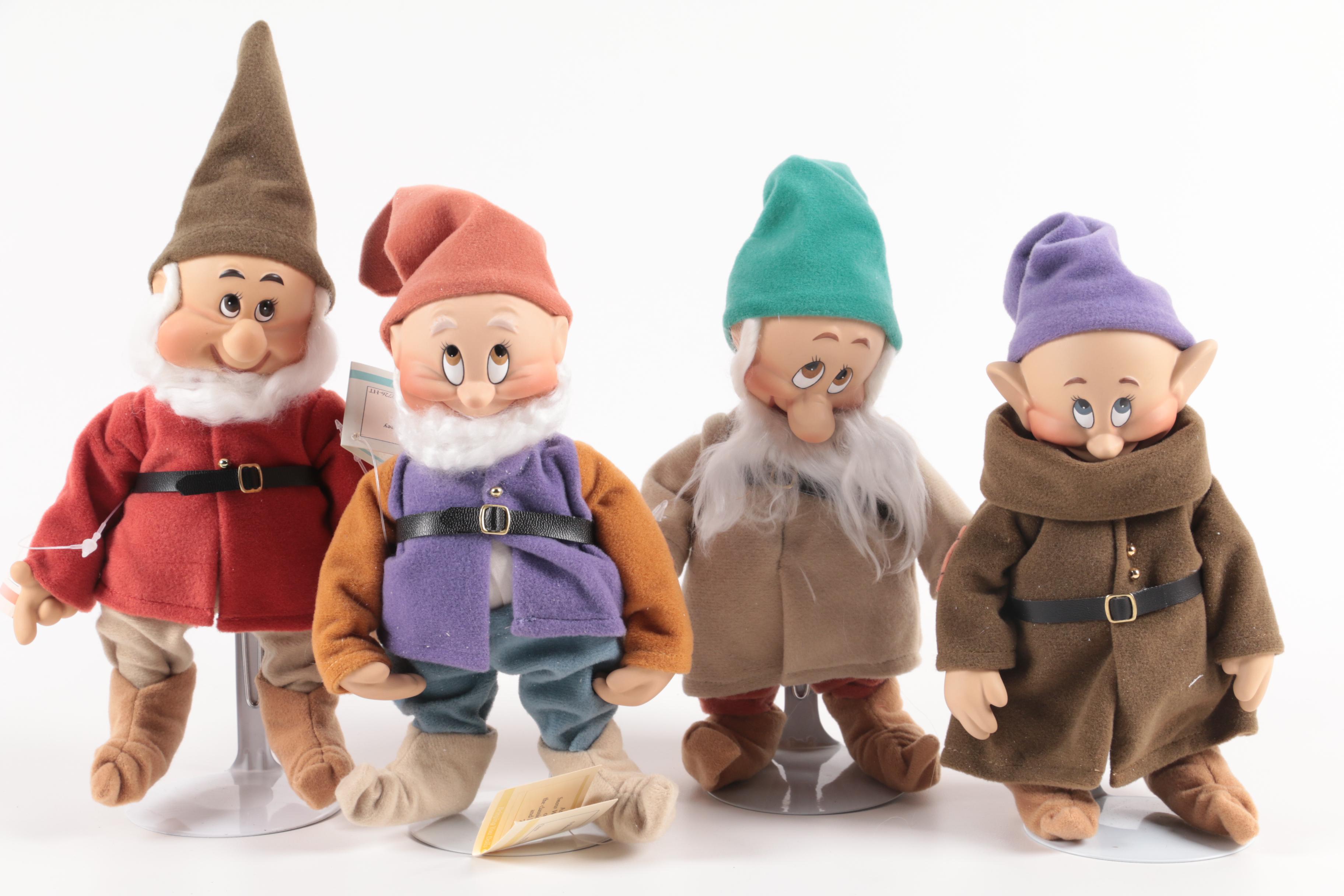 Ashton-Drake Galleries "Snow White and the Seven Dwarfs" Porcelain Dolls