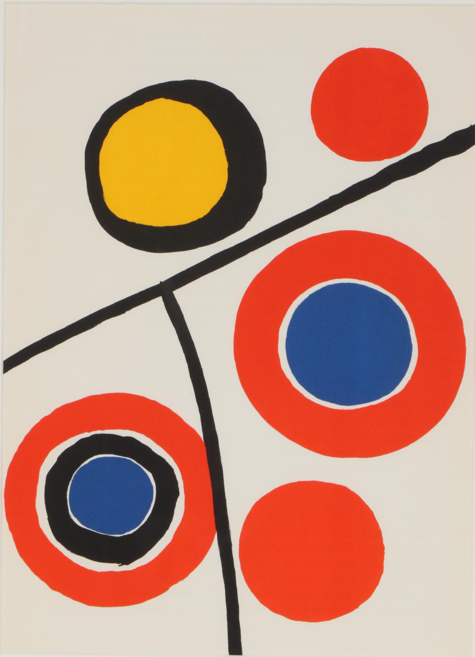 Alexander Calder Color Lithograph for "Derriere le Miroir", 1973