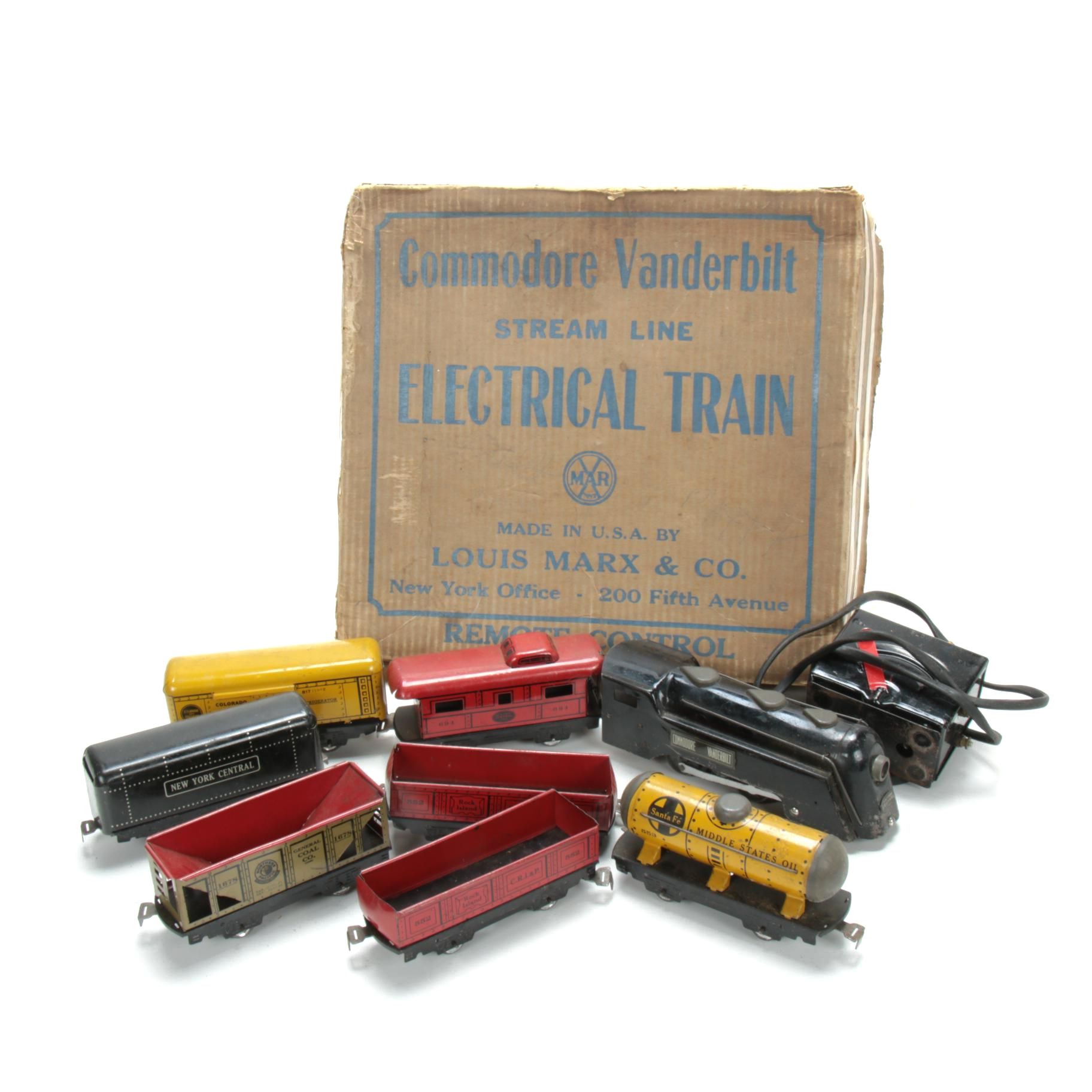 Louis Marx Commodore Vanderbilt Stream Line Remote Control Electric Train