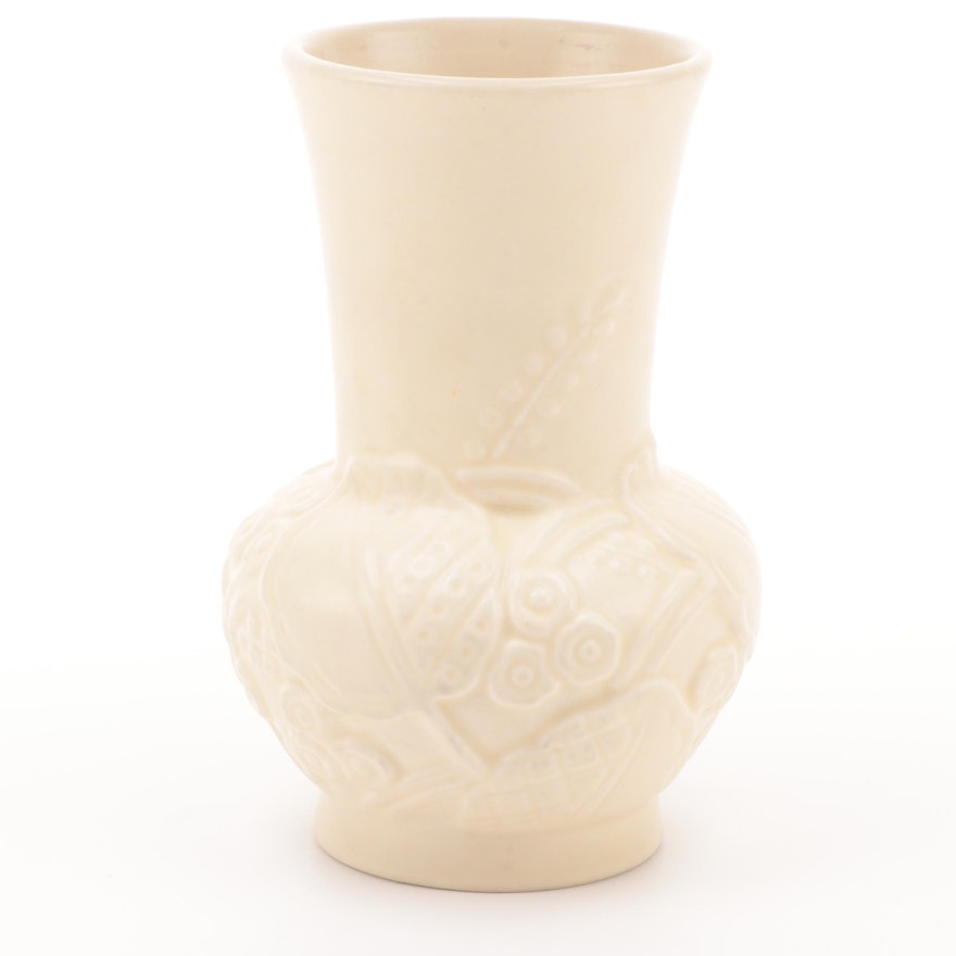 Rookwood Pottery Floral Motif Ceramic Vase, 1935