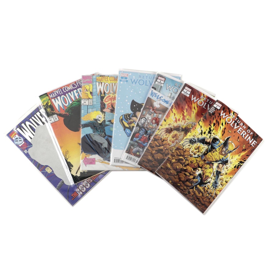 "Wolverine" Comics with "Return of Wolverine" Variants
