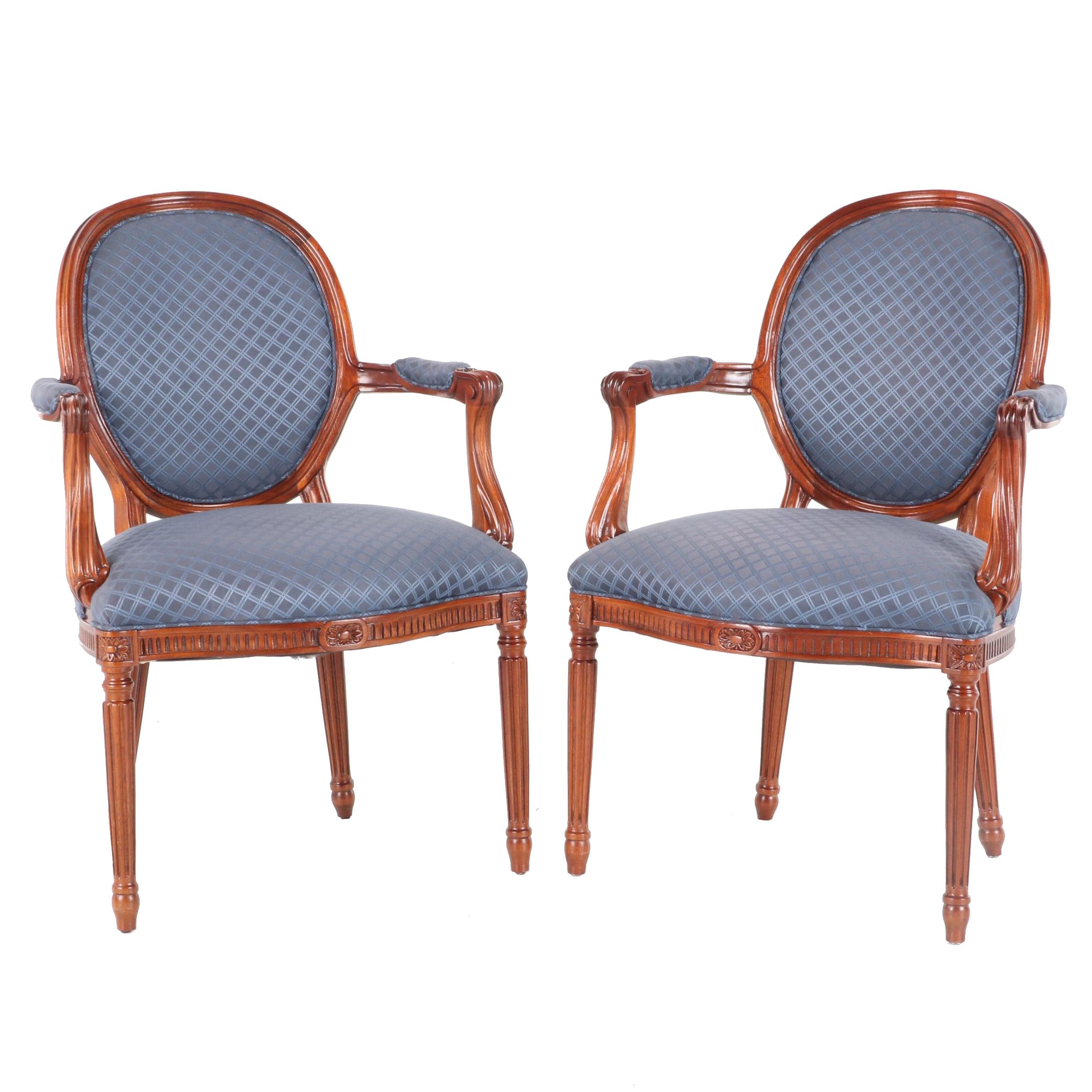 Hickory Chair Co Louis XVI Style Fauteuils