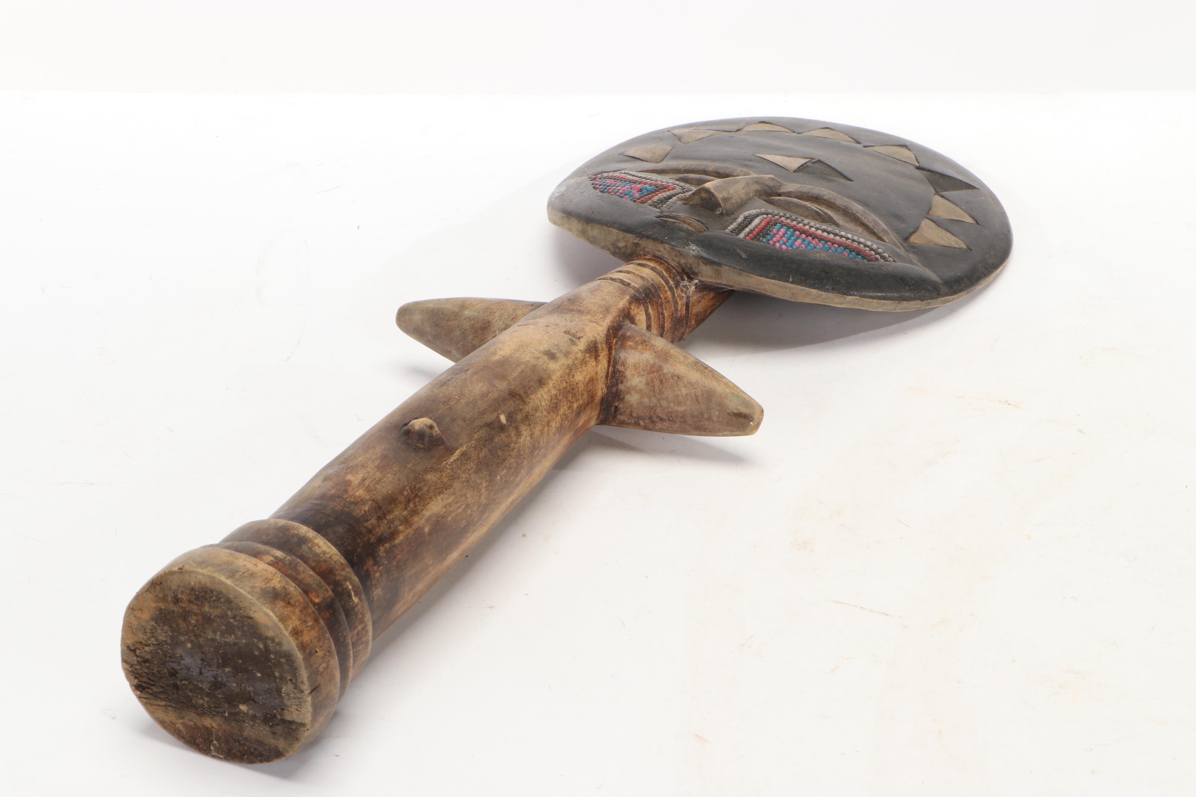 Asante Style Fertility Doll with Embellishments, circa 1970