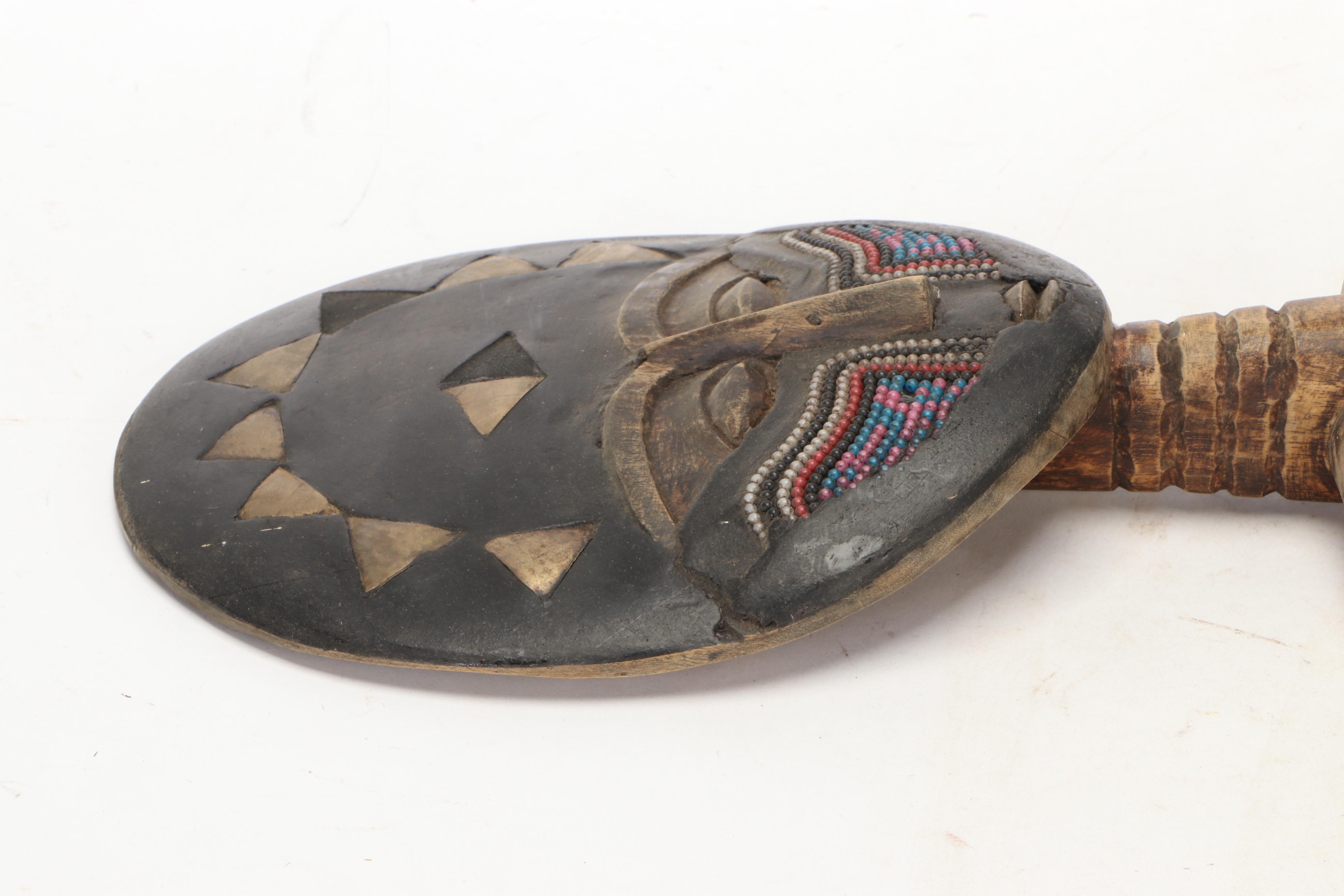 Asante Style Fertility Doll with Embellishments, circa 1970