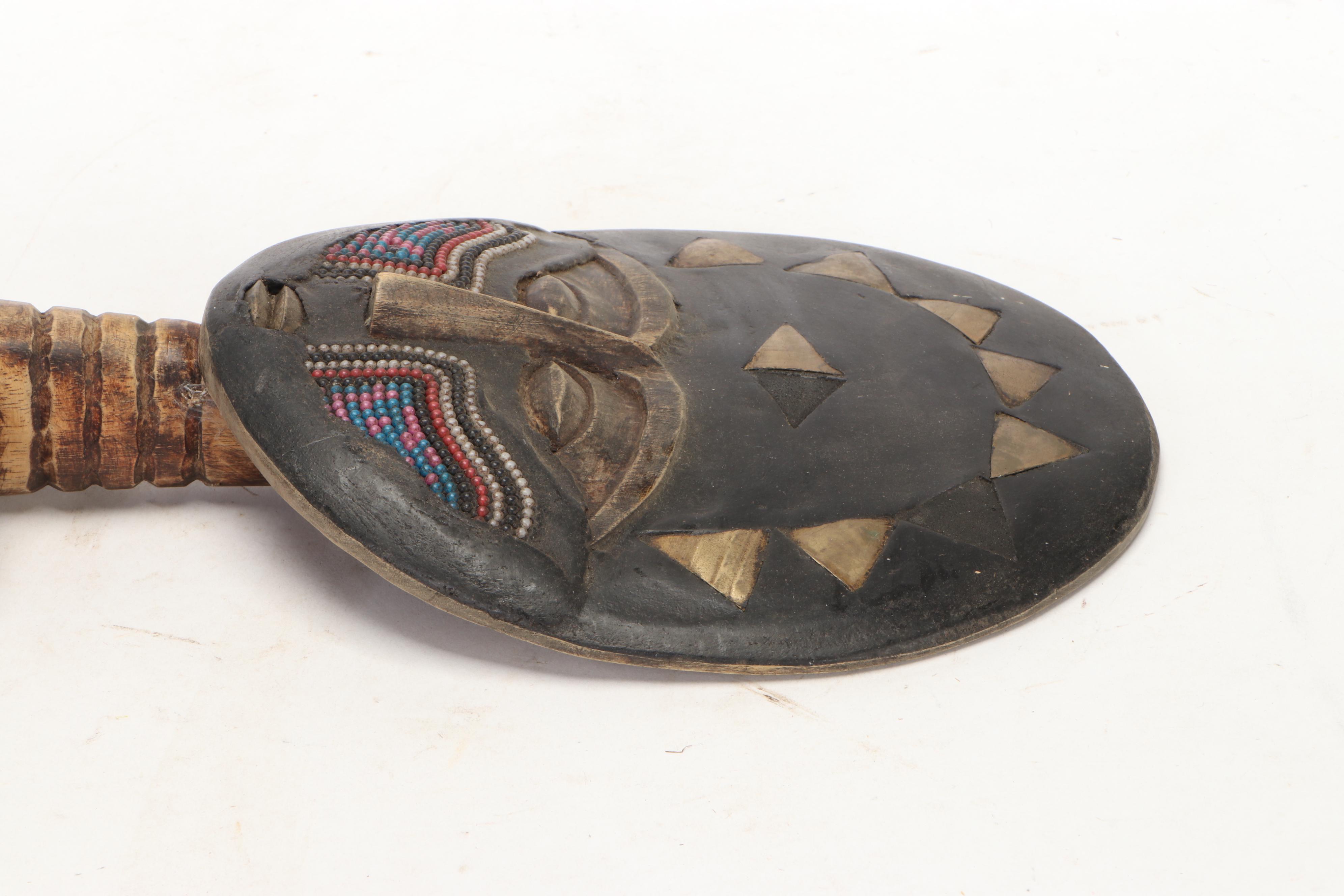 Asante Style Fertility Doll with Embellishments, circa 1970