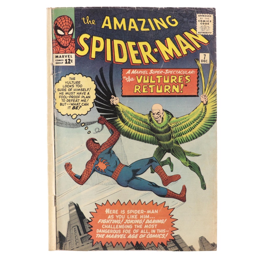 "The Amazing Spider-Man" Vol. 1 #7 Comic Book, 1963