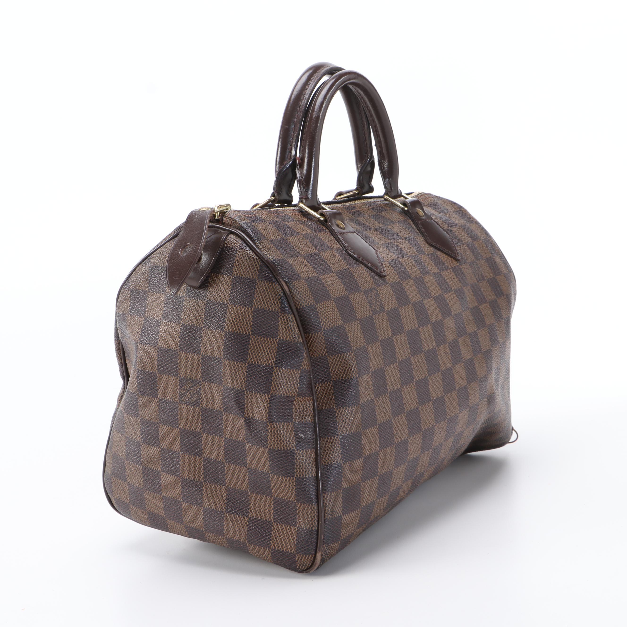Louis Vuitton Speedy 30 in Damier Ebene Coated Canvas