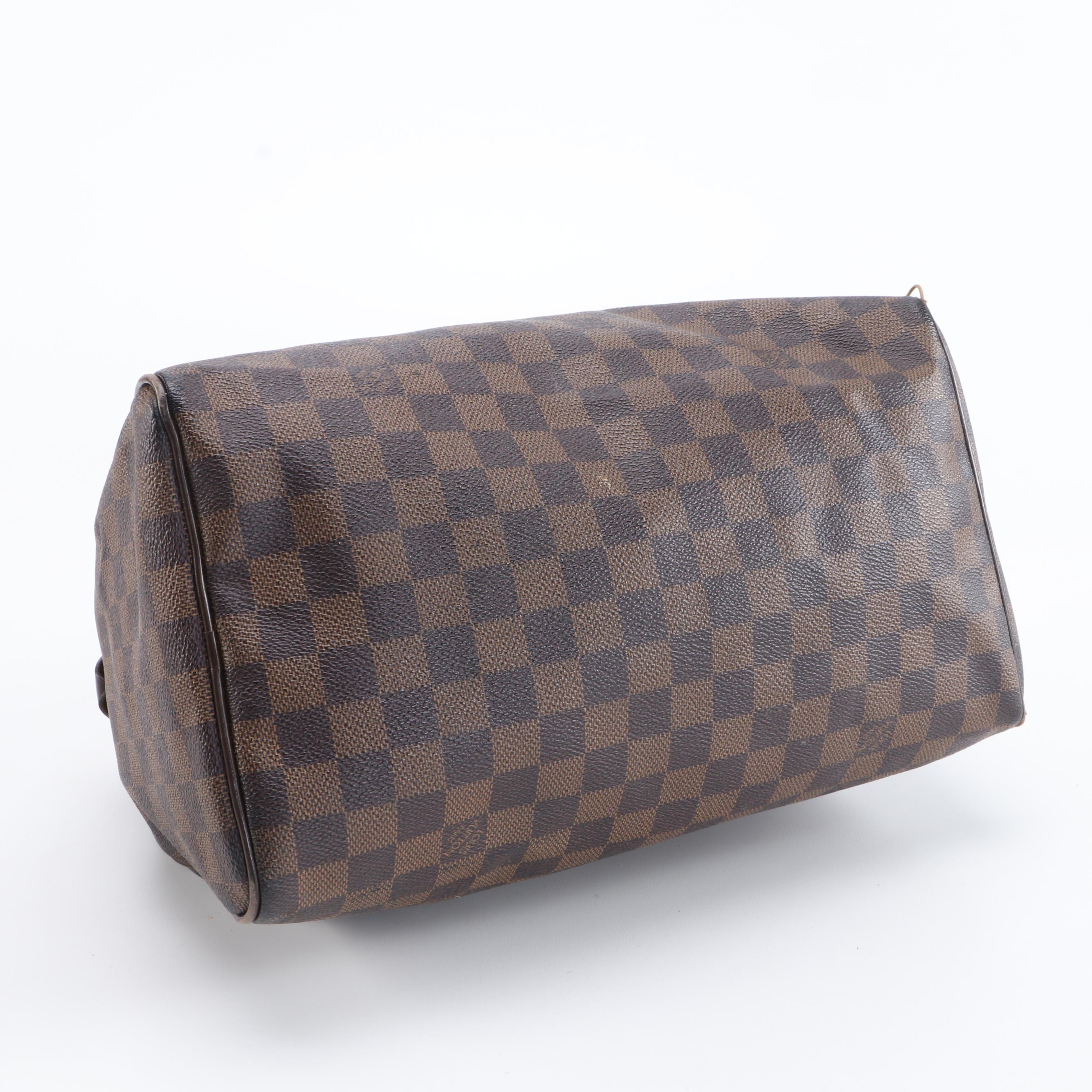 Louis Vuitton Speedy 30 in Damier Ebene Coated Canvas