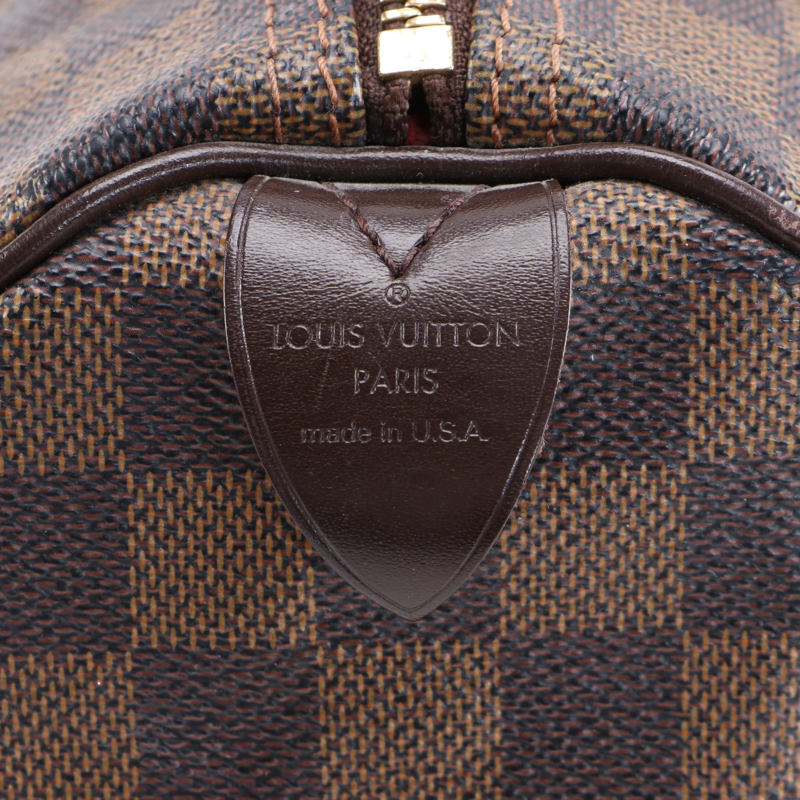 Louis Vuitton Speedy 30 in Damier Ebene Coated Canvas