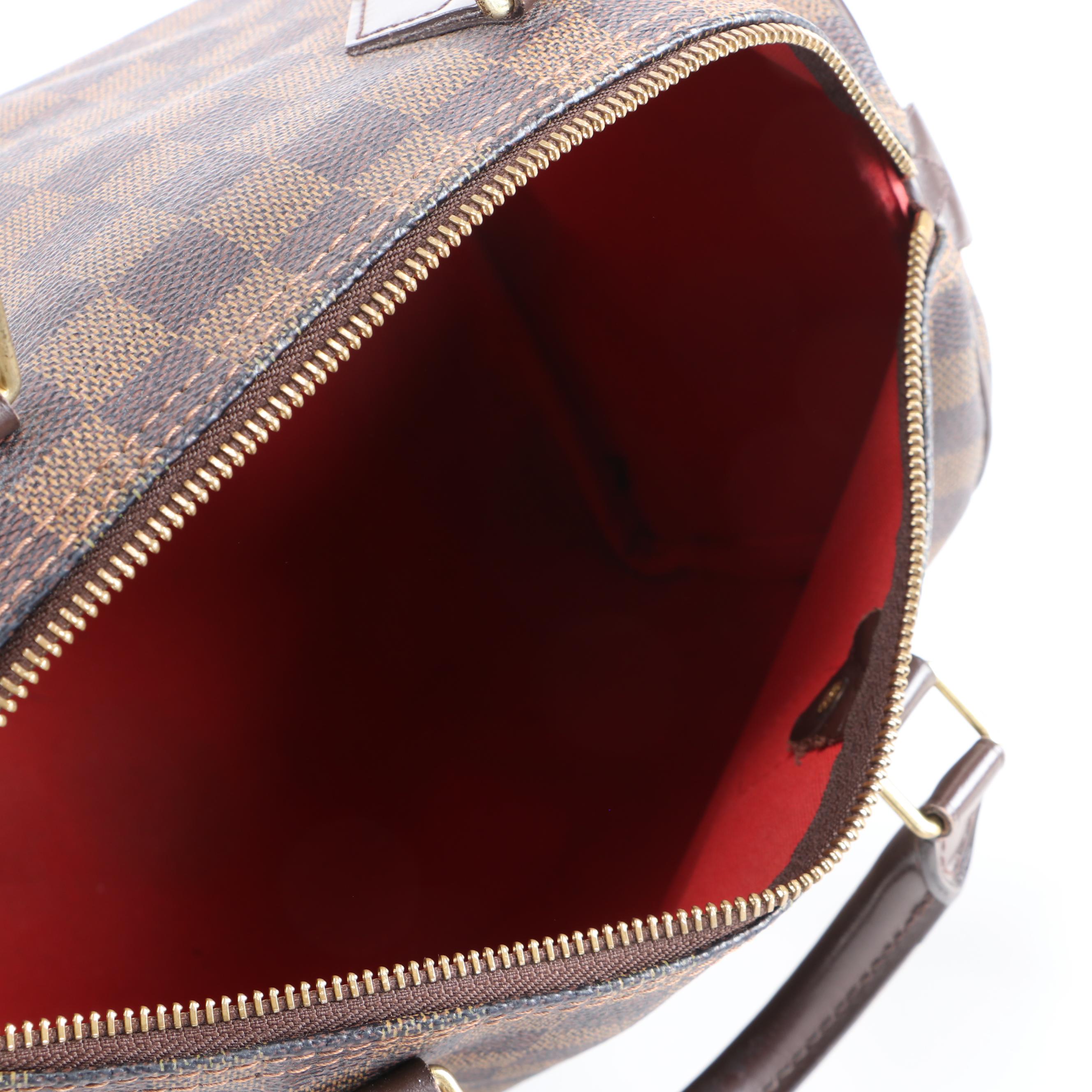 Louis Vuitton Speedy 30 in Damier Ebene Coated Canvas