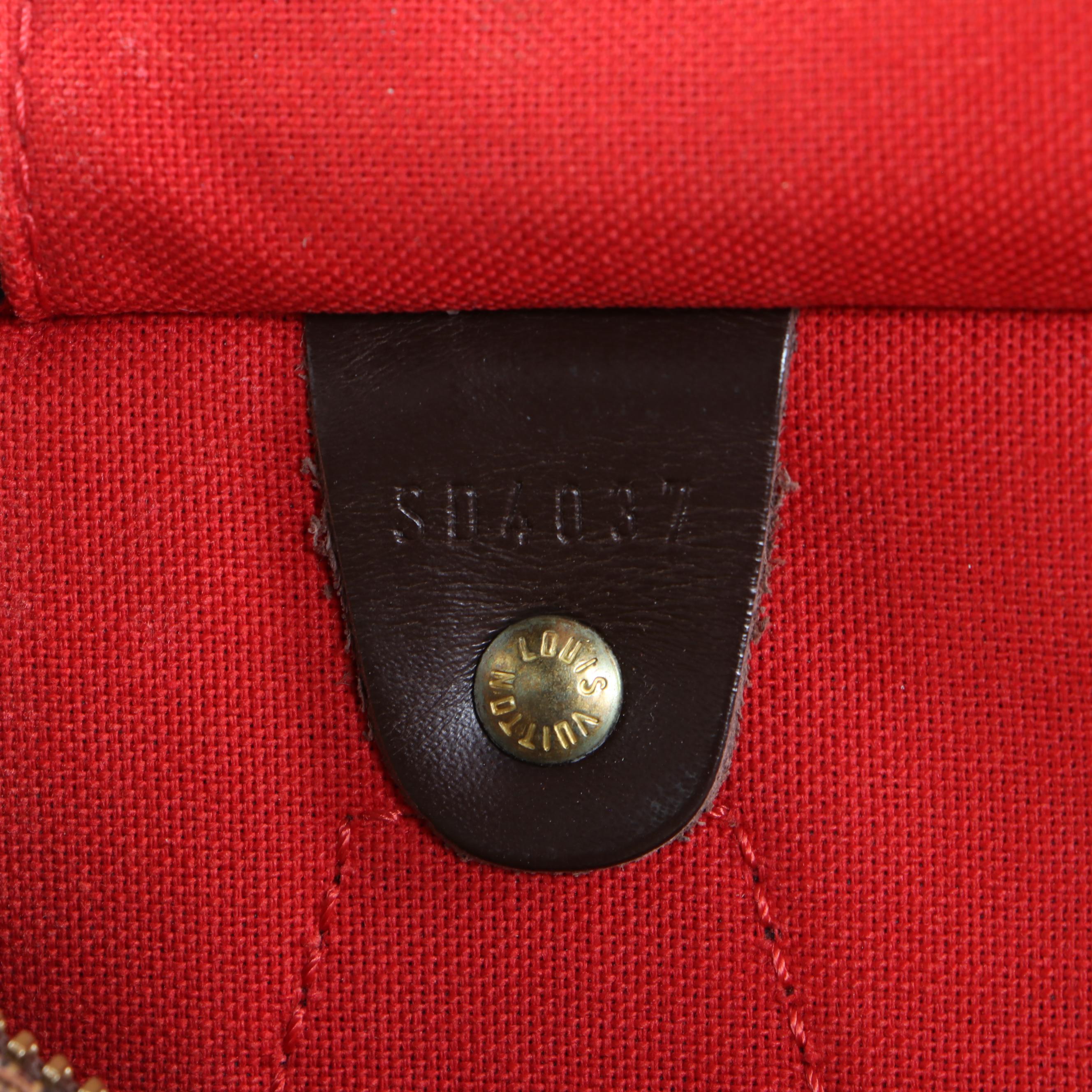 Louis Vuitton Speedy 30 in Damier Ebene Coated Canvas