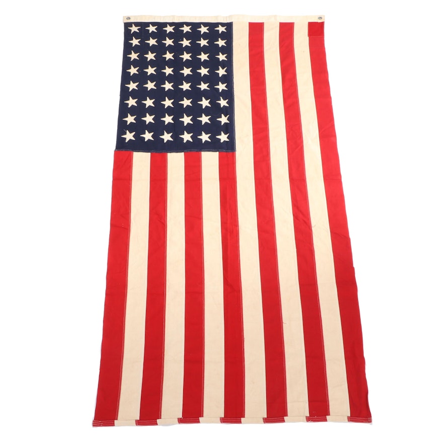 "Betsy Ross" Bunting 48 Star American Flag, Mid-20th Century
