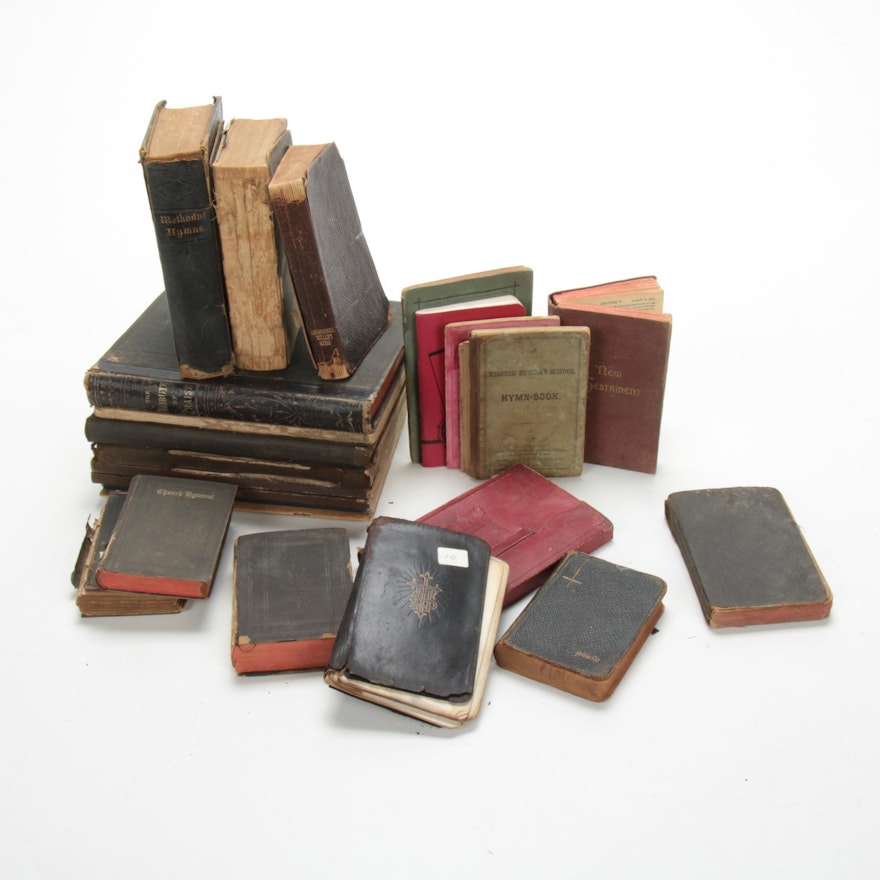 Hymnals, Pocket-Sized New Testaments, and Books of Common Prayer, 19th Century