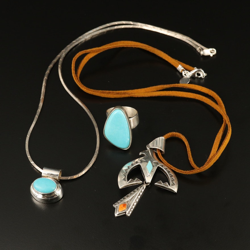 Sterling Jewelry Selection Featuring Desert Rose Trading and Running Bear Shop