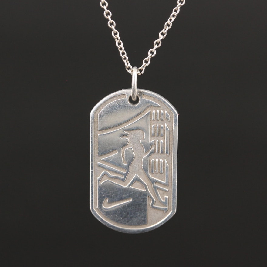 Tiffany & Co. For Nike Sterling Silver 2012 Women's Marathon Necklace