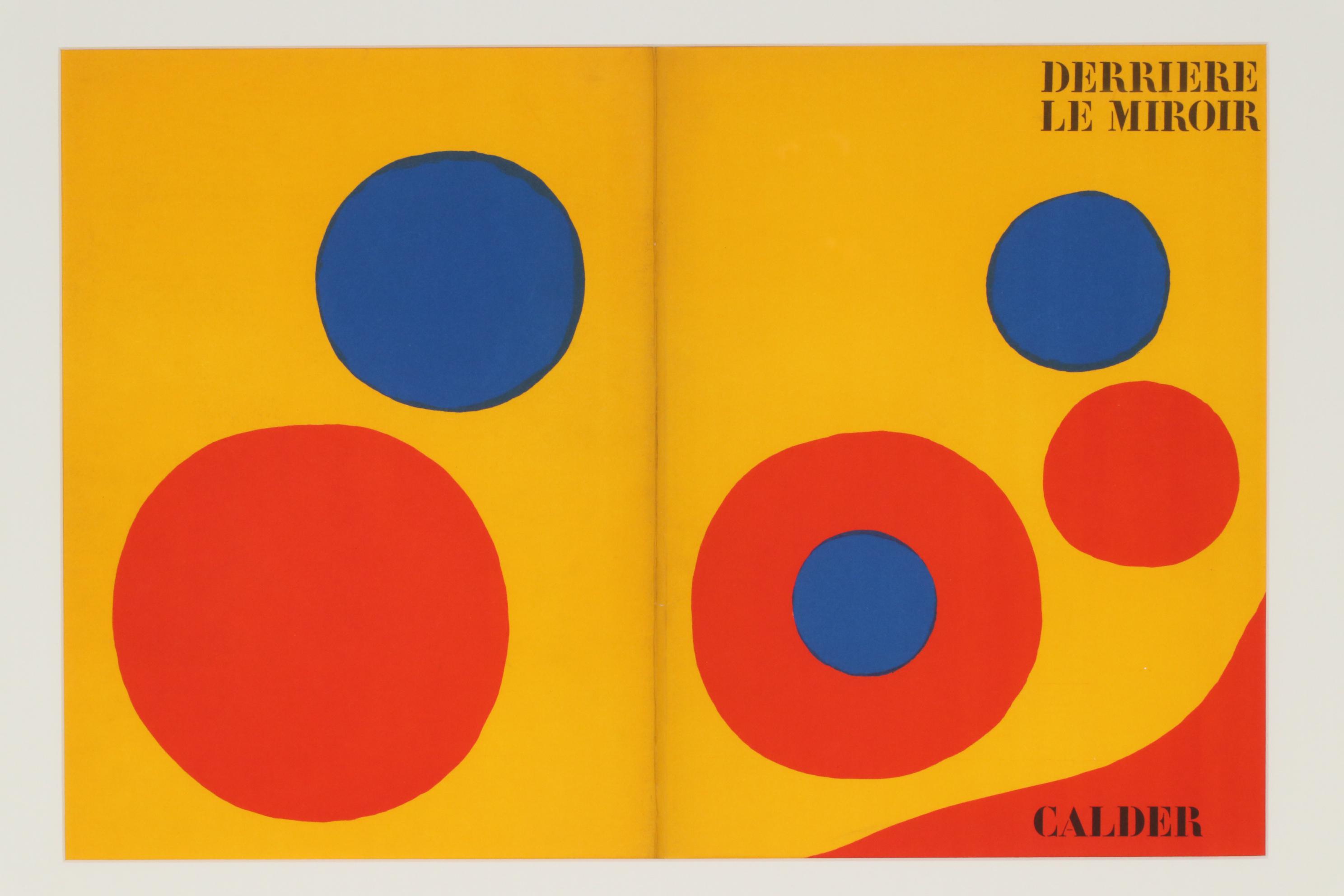 Alexander Calder Color Lithograph for "Derrière le Miroir", 1973