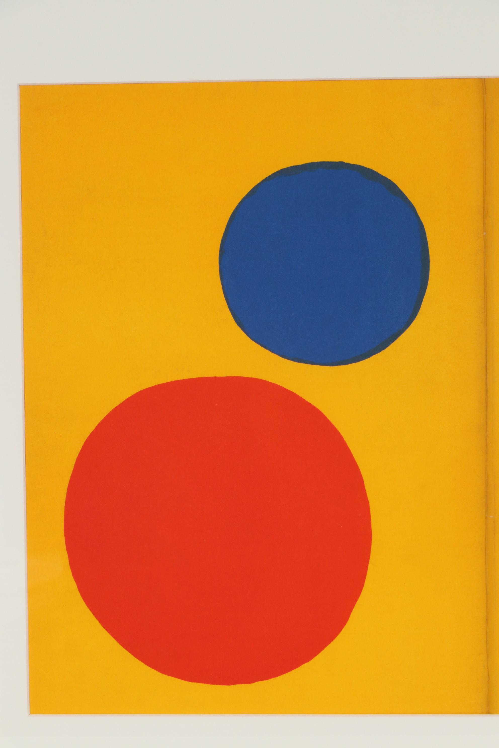 Alexander Calder Color Lithograph for "Derrière le Miroir", 1973