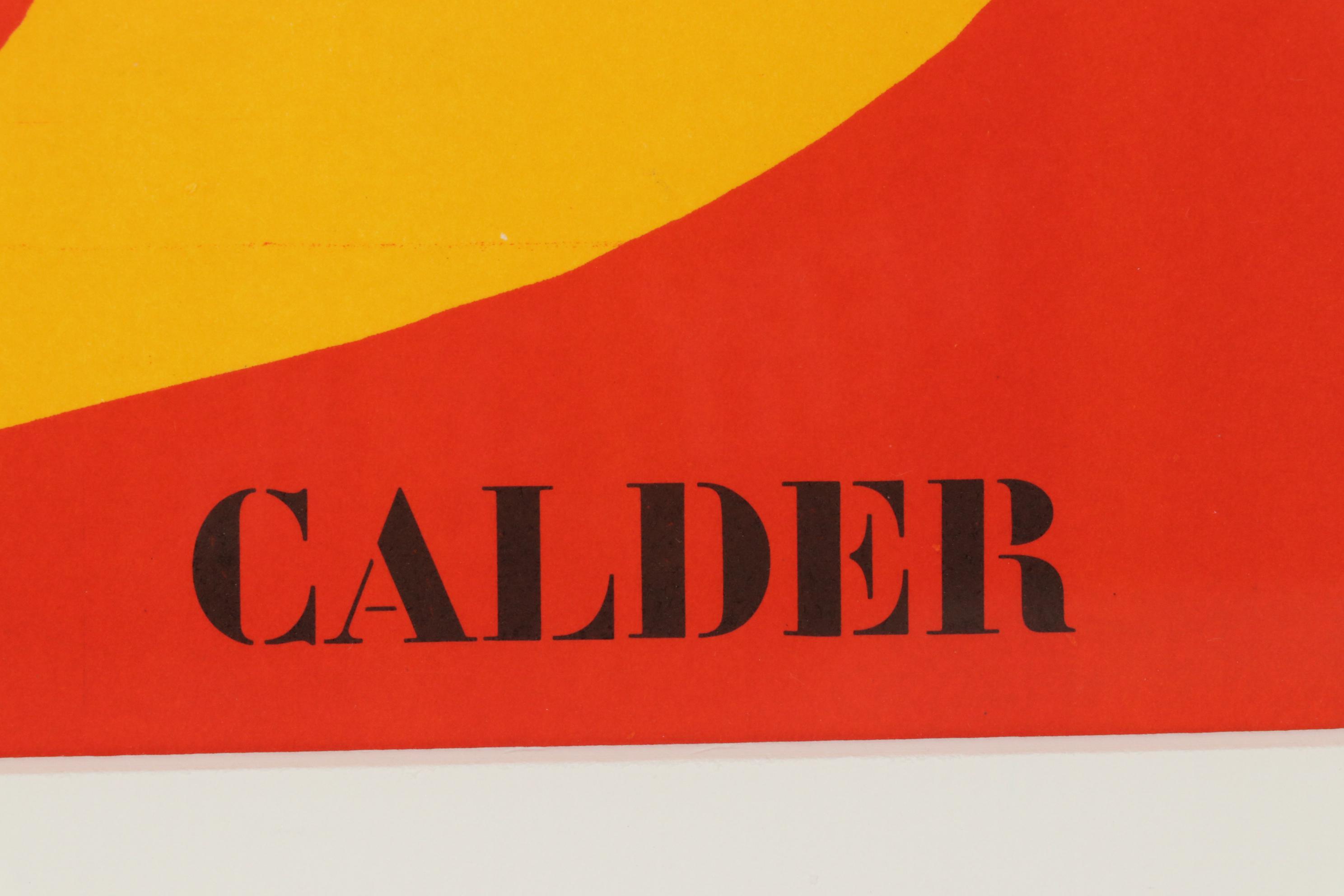 Alexander Calder Color Lithograph for "Derrière le Miroir", 1973